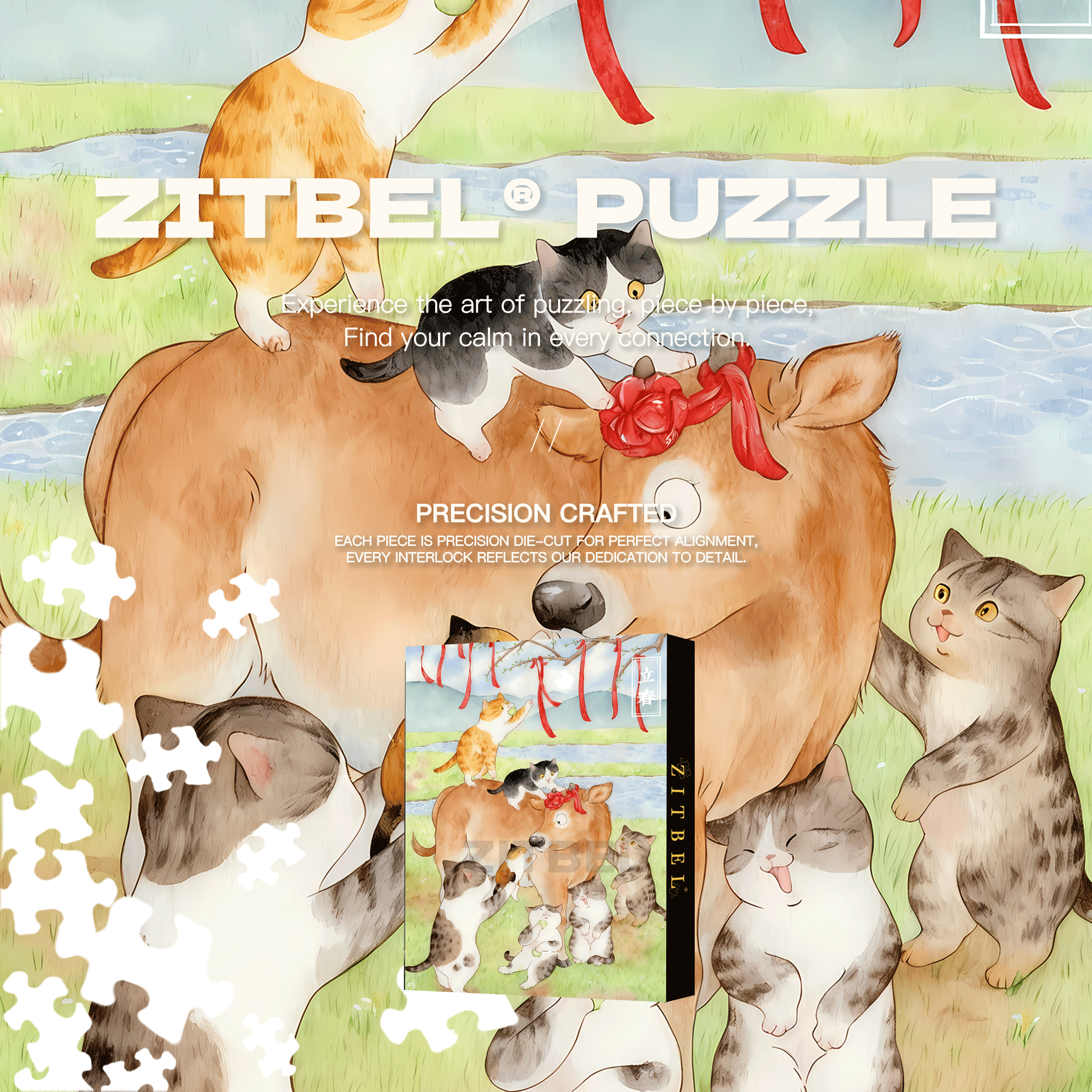 The Beginning of Spring 500pcs/1000pcs Jigsaw Puzzle, Scratch-Resistant, Interactive Family Game & Brain-Boosting DIY Decor, Perfect for Halloween, Christmas & New Year Gifts, Family Puzzle Game