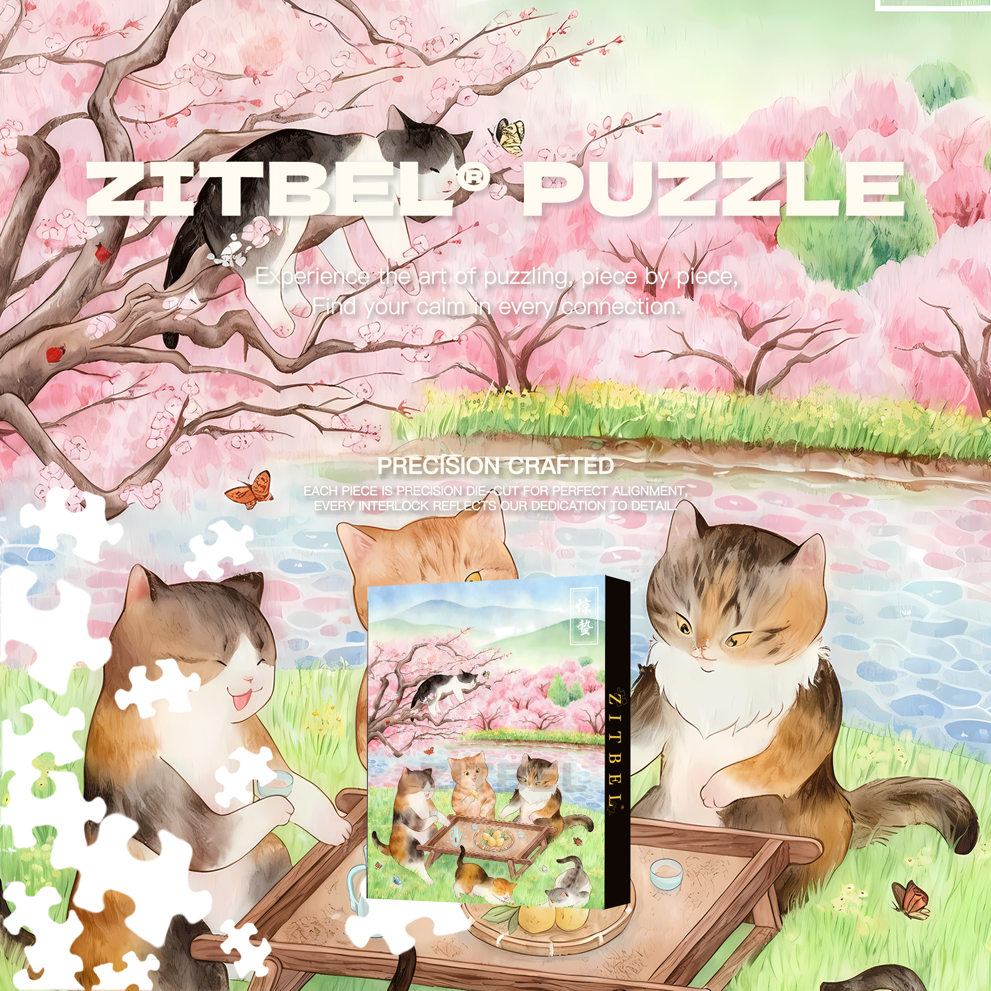 The Waking of Insects 500pcs/1000pcs Jigsaw Puzzle, Scratch-Resistant, Interactive Family Game & Brain-Boosting DIY Decor, Perfect for Halloween, Christmas & New Year Gifts, Family Puzzle Game