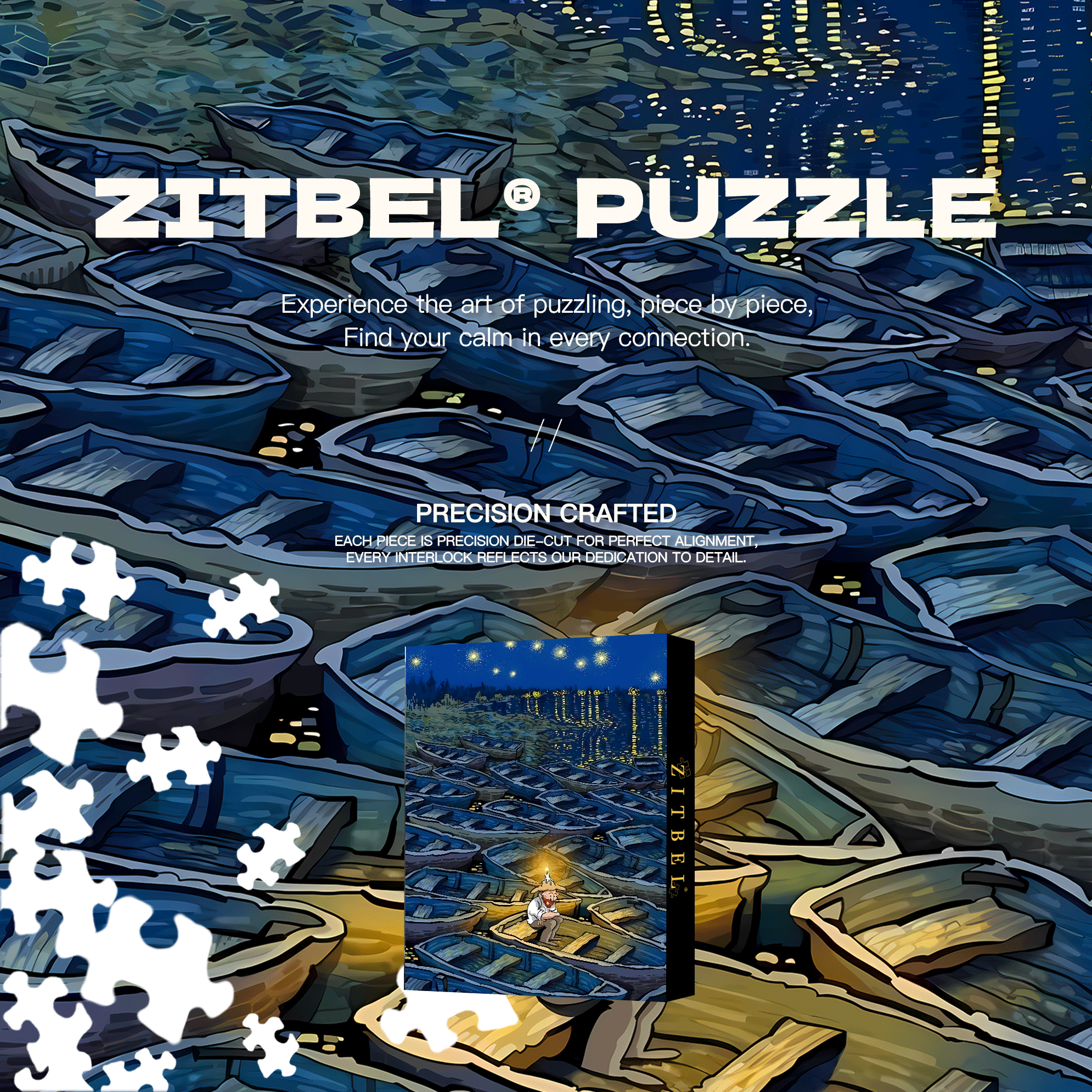 A Glimmer Of Light In The Darkness 500pcs/1000pcs Jigsaw Puzzle, Scratch-Resistant, Interactive Family Game & Brain-Boosting DIY Decor, Perfect for Halloween, Christmas & New Year Gifts, Family Puzzle Game