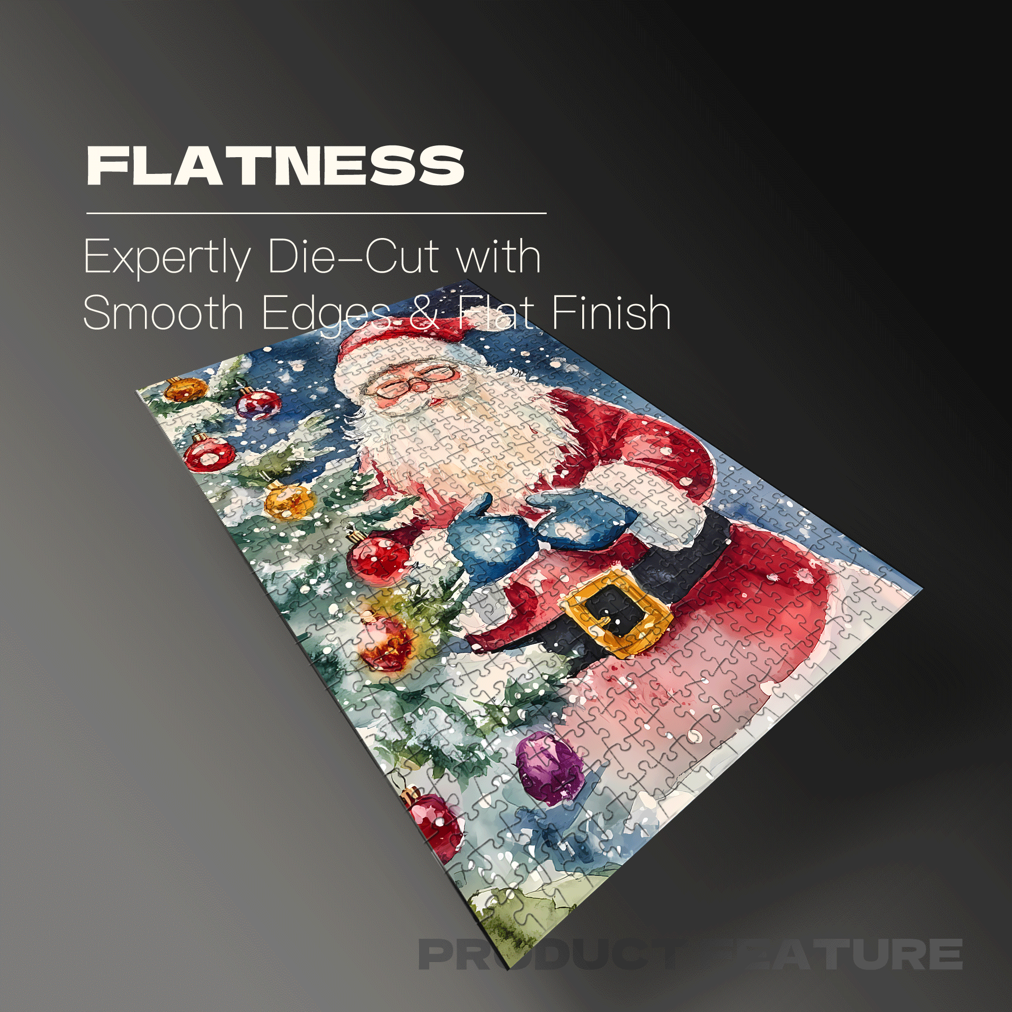 A Kind Smile 500pcs/1000pcs Jigsaw Puzzle, Scratch-Resistant, Interactive Family Game & Brain-Boosting DIY Decor, Perfect for Halloween, Christmas & New Year Gifts, Family Puzzle Game