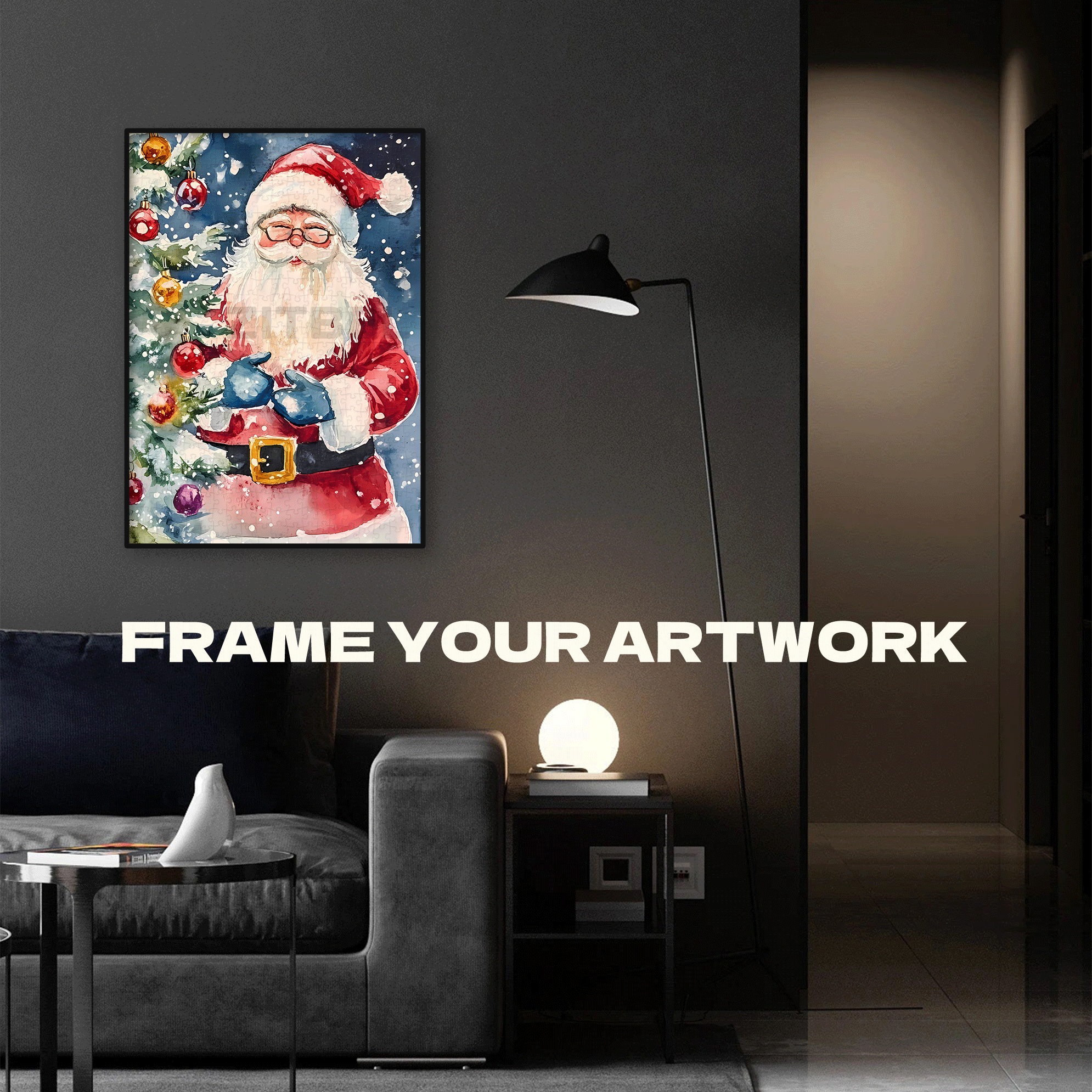 A Kind Smile 500pcs/1000pcs Jigsaw Puzzle, Scratch-Resistant, Interactive Family Game & Brain-Boosting DIY Decor, Perfect for Halloween, Christmas & New Year Gifts, Family Puzzle Game