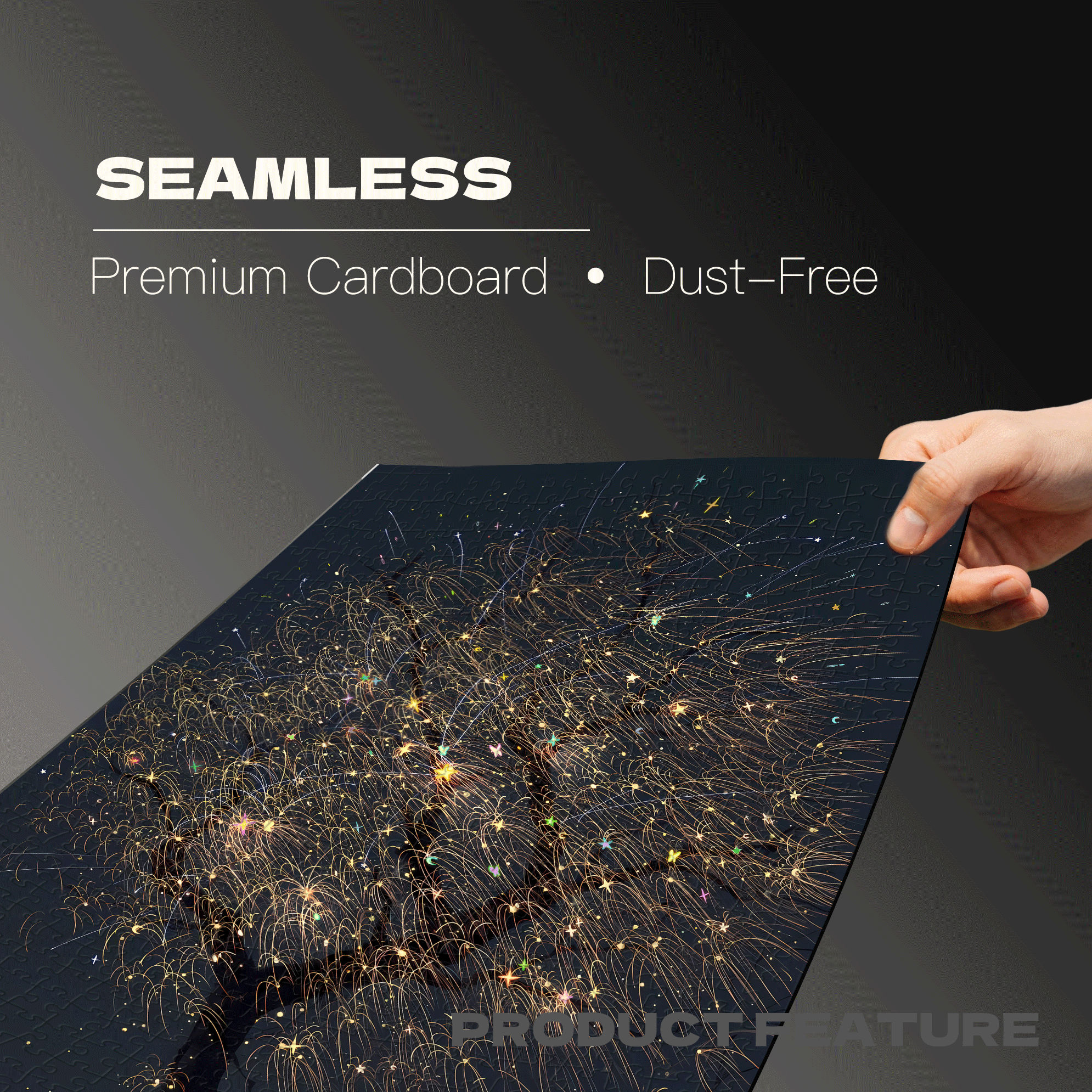 Fireworks 500pcs/1000pcs Jigsaw Puzzle, Scratch-Resistant, Interactive Family Game & Brain-Boosting DIY Decor, Perfect for Halloween, Christmas & New Year Gifts, Family Puzzle Game