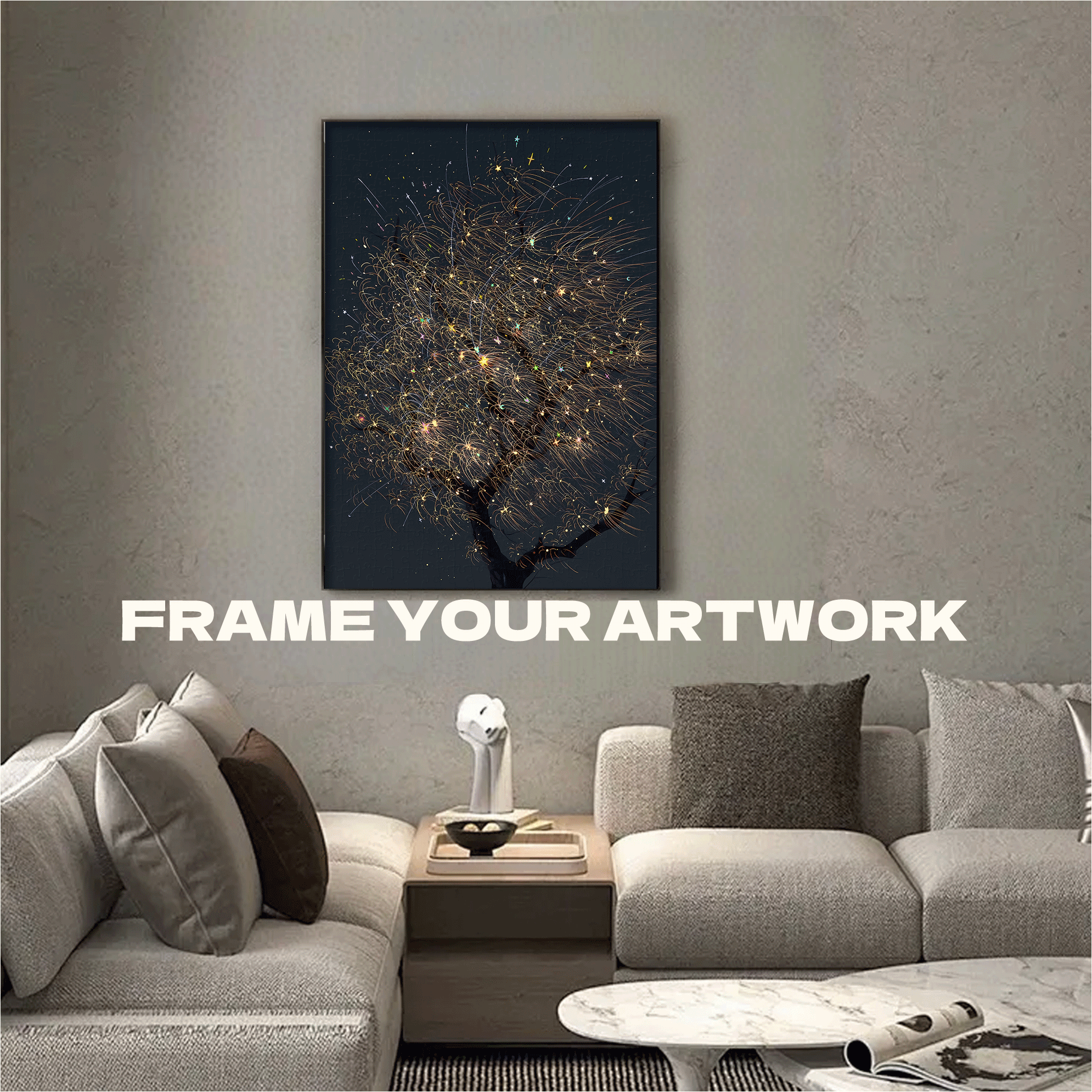 Fireworks 500pcs/1000pcs Jigsaw Puzzle, Scratch-Resistant, Interactive Family Game & Brain-Boosting DIY Decor, Perfect for Halloween, Christmas & New Year Gifts, Family Puzzle Game