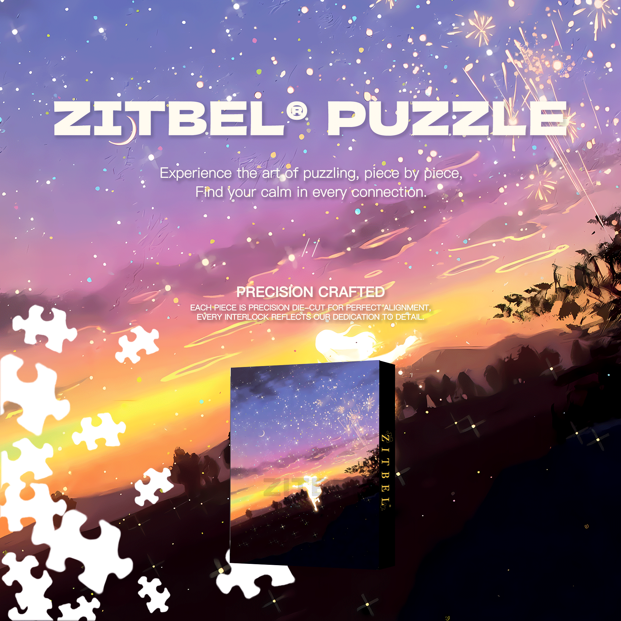 Sinking Into The World 500pcs/1000pcs Jigsaw Puzzle, Scratch-Resistant, Interactive Family Game & Brain-Boosting DIY Decor, Perfect for Halloween, Christmas & New Year Gifts, Family Puzzle Game