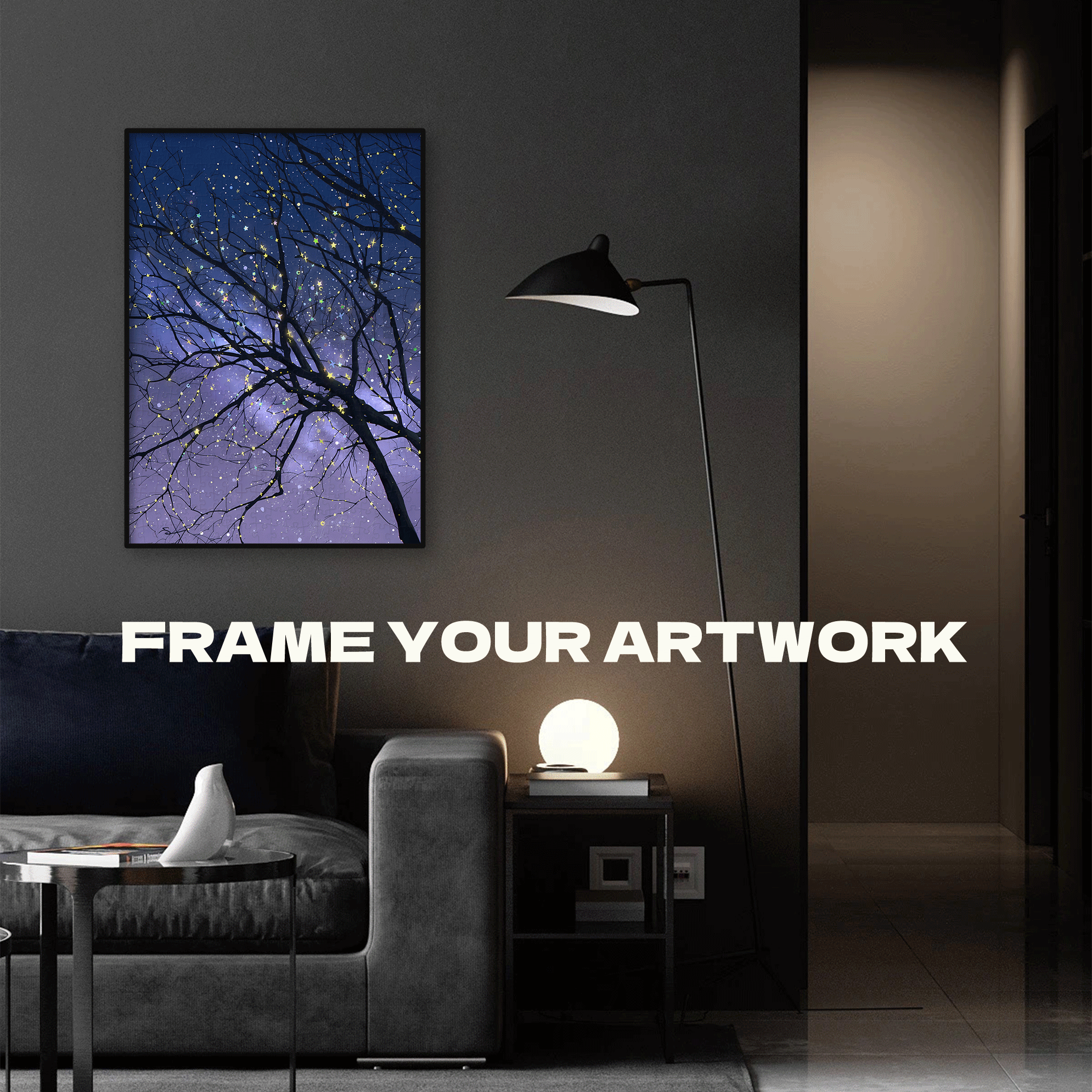 Stardust Treetops 500pcs/1000pcs Jigsaw Puzzle, Scratch-Resistant, Interactive Family Game & Brain-Boosting DIY Decor, Perfect for Halloween, Christmas & New Year Gifts, Family Puzzle Game
