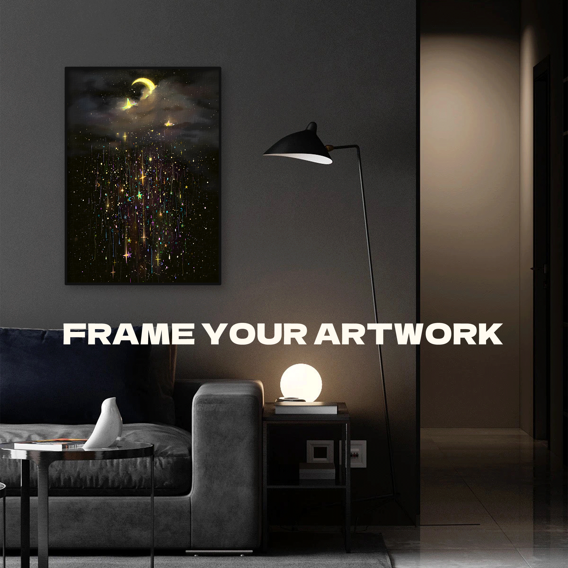Tides Of Stars And Moon 500pcs/1000pcs Jigsaw Puzzle, Scratch-Resistant, Interactive Family Game & Brain-Boosting DIY Decor, Perfect for Halloween, Christmas & New Year Gifts, Family Puzzle Game
