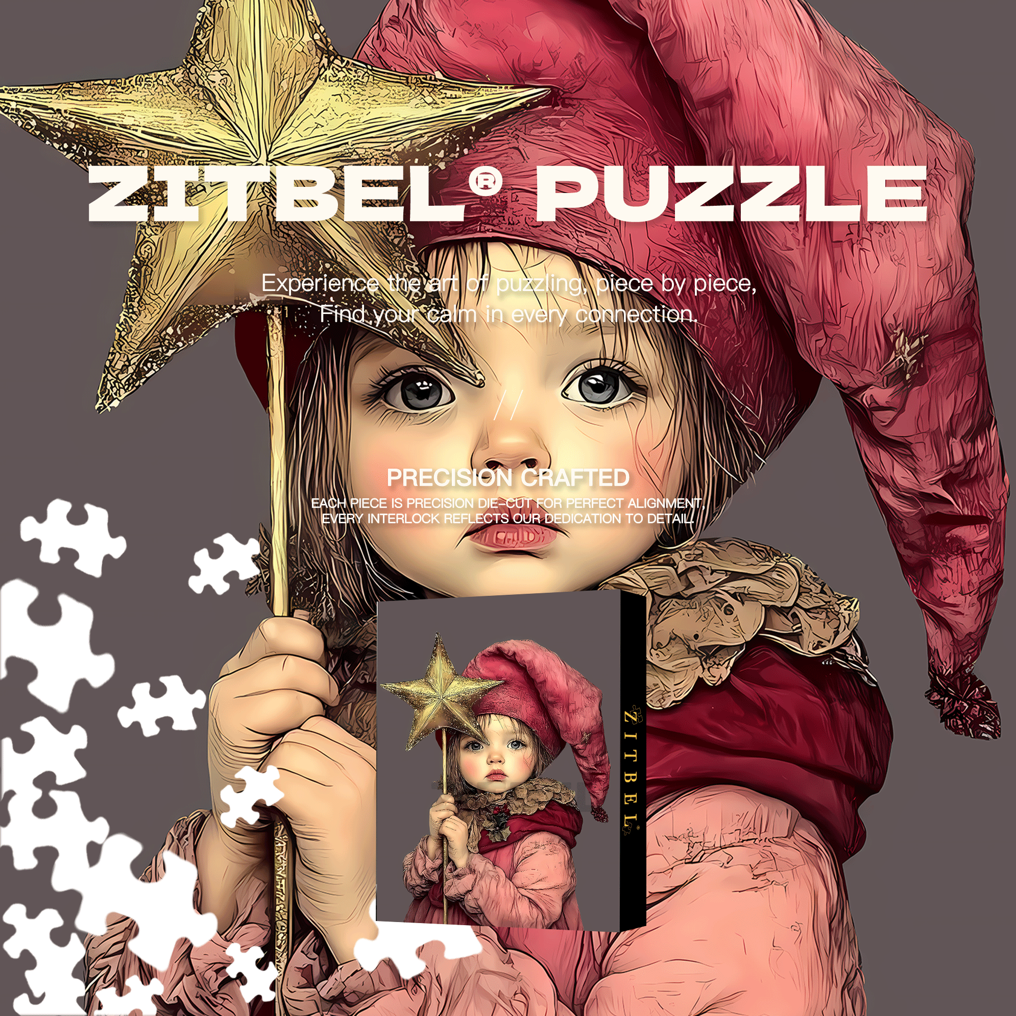 Angel Girl 500pcs/1000pcs Jigsaw Puzzle, Scratch-Resistant, Interactive Family Game & Brain-Boosting DIY Decor, Perfect for Halloween, Christmas & New Year Gifts, Family Puzzle Game