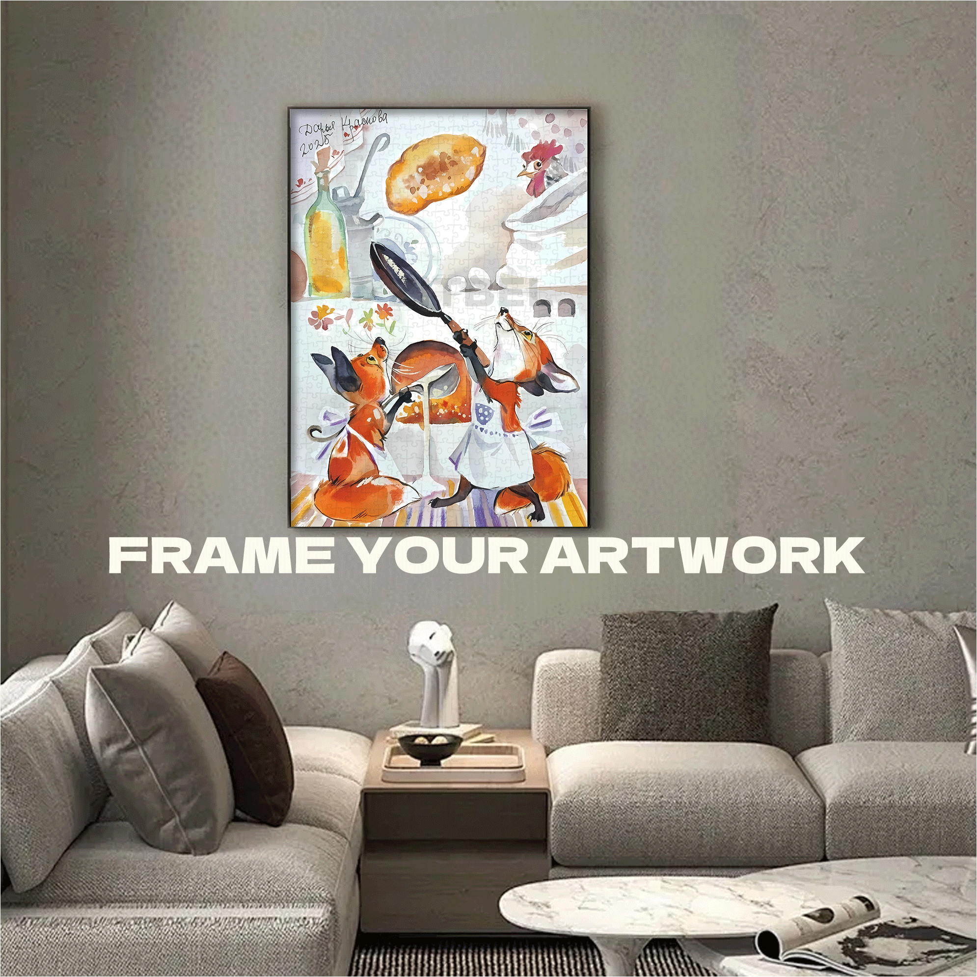Flying Pancake 500pcs/1000pcs Jigsaw Puzzle, Scratch-Resistant, Interactive Family Game & Brain-Boosting DIY Decor, Perfect for Halloween, Christmas & New Year Gifts, Family Puzzle Game