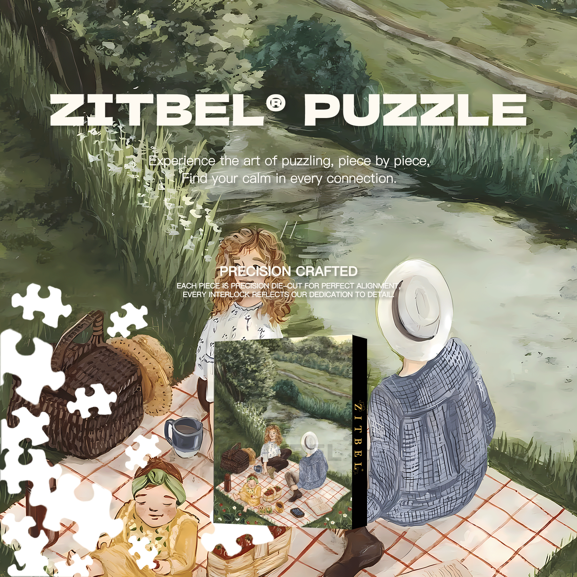 Slow Life Utopia 22 500pcs/1000pcs Jigsaw Puzzle, Scratch-Resistant, Interactive Family Game & Brain-Boosting DIY Decor, Perfect for Halloween, Christmas & New Year Gifts, Family Puzzle Game