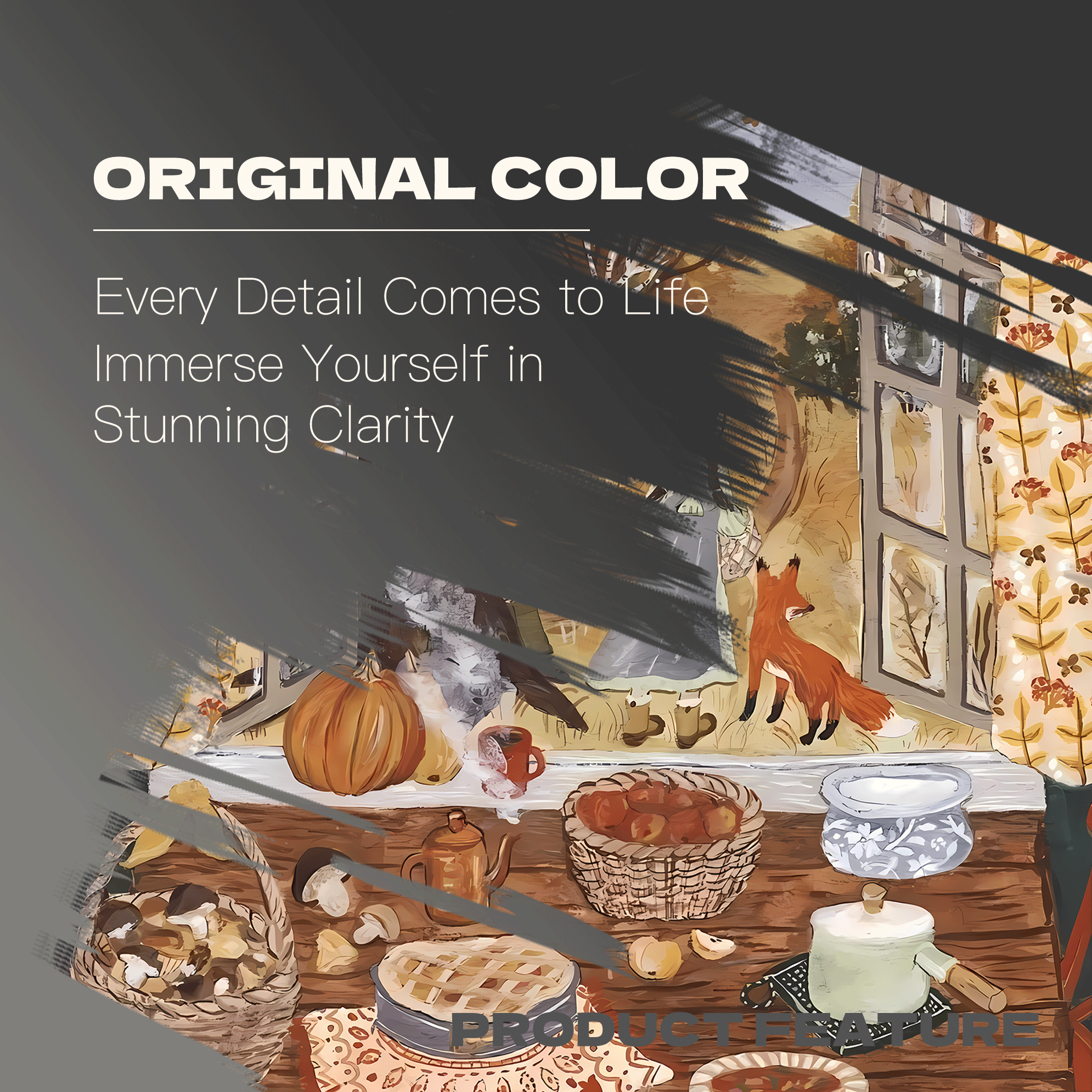 Slow Life Utopia 25 500pcs/1000pcs Jigsaw Puzzle, Scratch-Resistant, Interactive Family Game & Brain-Boosting DIY Decor, Perfect for Halloween, Christmas & New Year Gifts, Family Puzzle Game