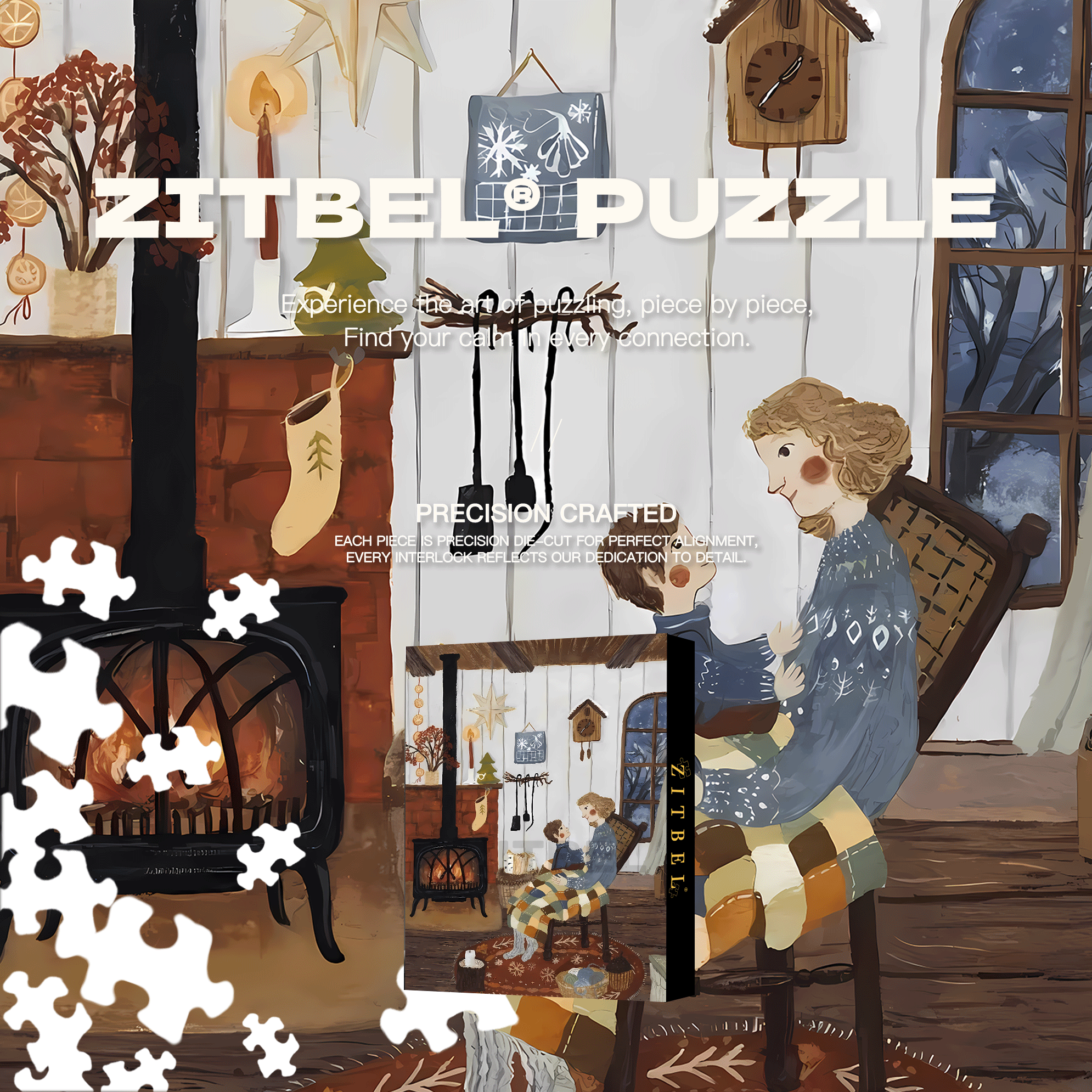 Slow Life Utopia 28 500pcs/1000pcs Jigsaw Puzzle, Scratch-Resistant, Interactive Family Game & Brain-Boosting DIY Decor, Perfect for Halloween, Christmas & New Year Gifts, Family Puzzle Game