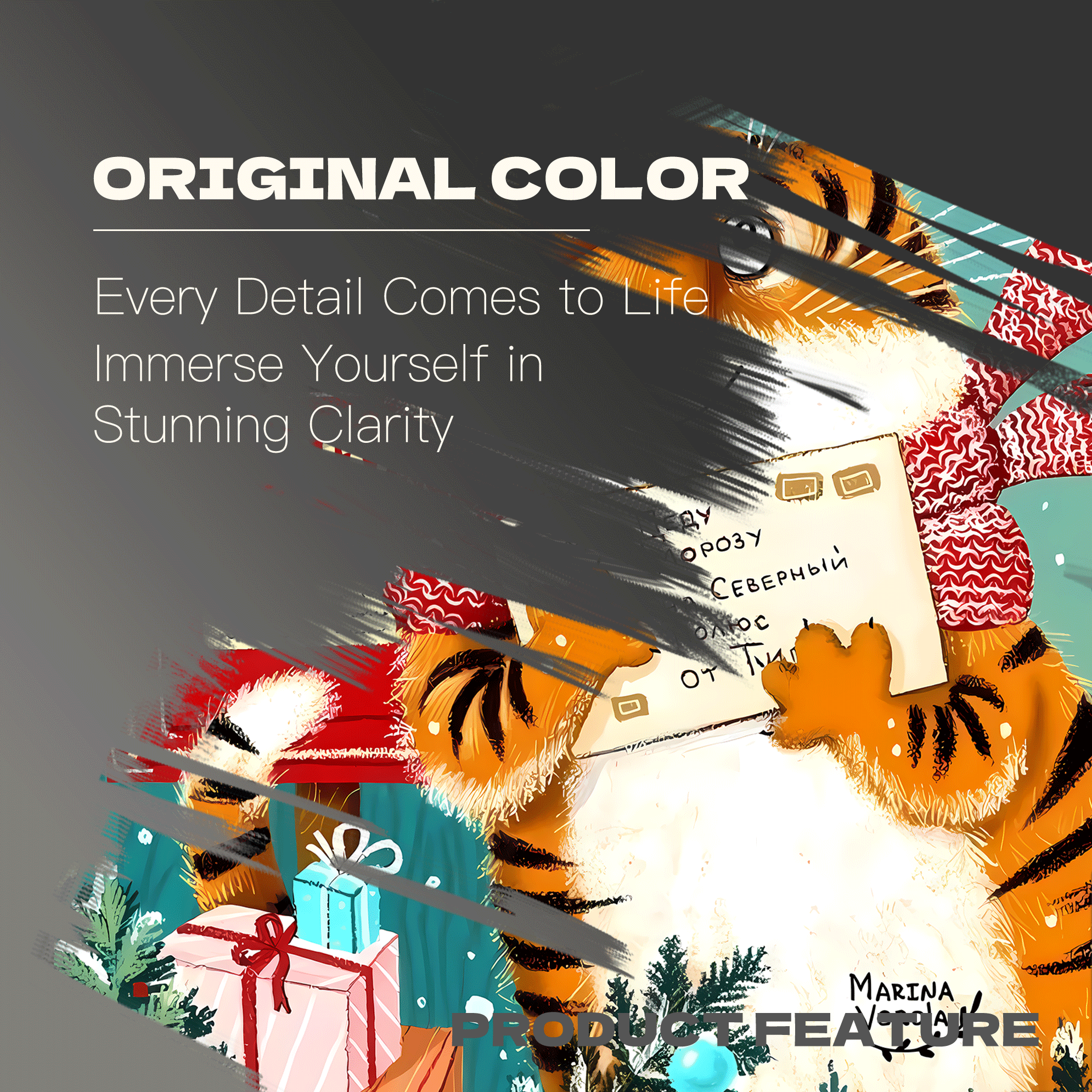 The Tiger's Letter 500pcs/1000pcs Jigsaw Puzzle, Scratch-Resistant, Interactive Family Game & Brain-Boosting DIY Decor, Perfect for Halloween, Christmas & New Year Gifts, Family Puzzle Game