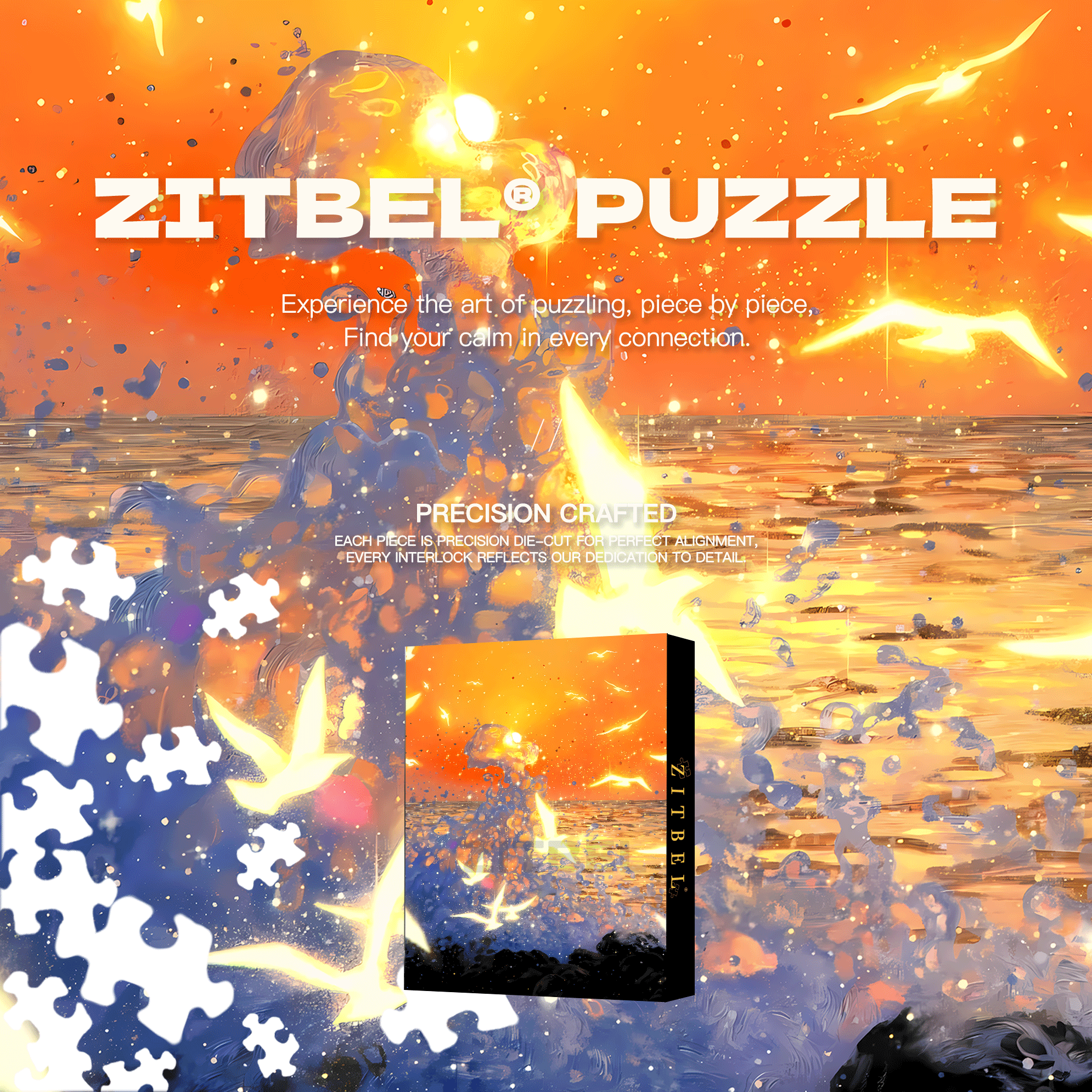 Noisy Birds 500pcs/1000pcs Jigsaw Puzzle, Scratch-Resistant, Interactive Family Game & Brain-Boosting DIY Decor, Perfect for Halloween, Christmas & New Year Gifts, Family Puzzle Game