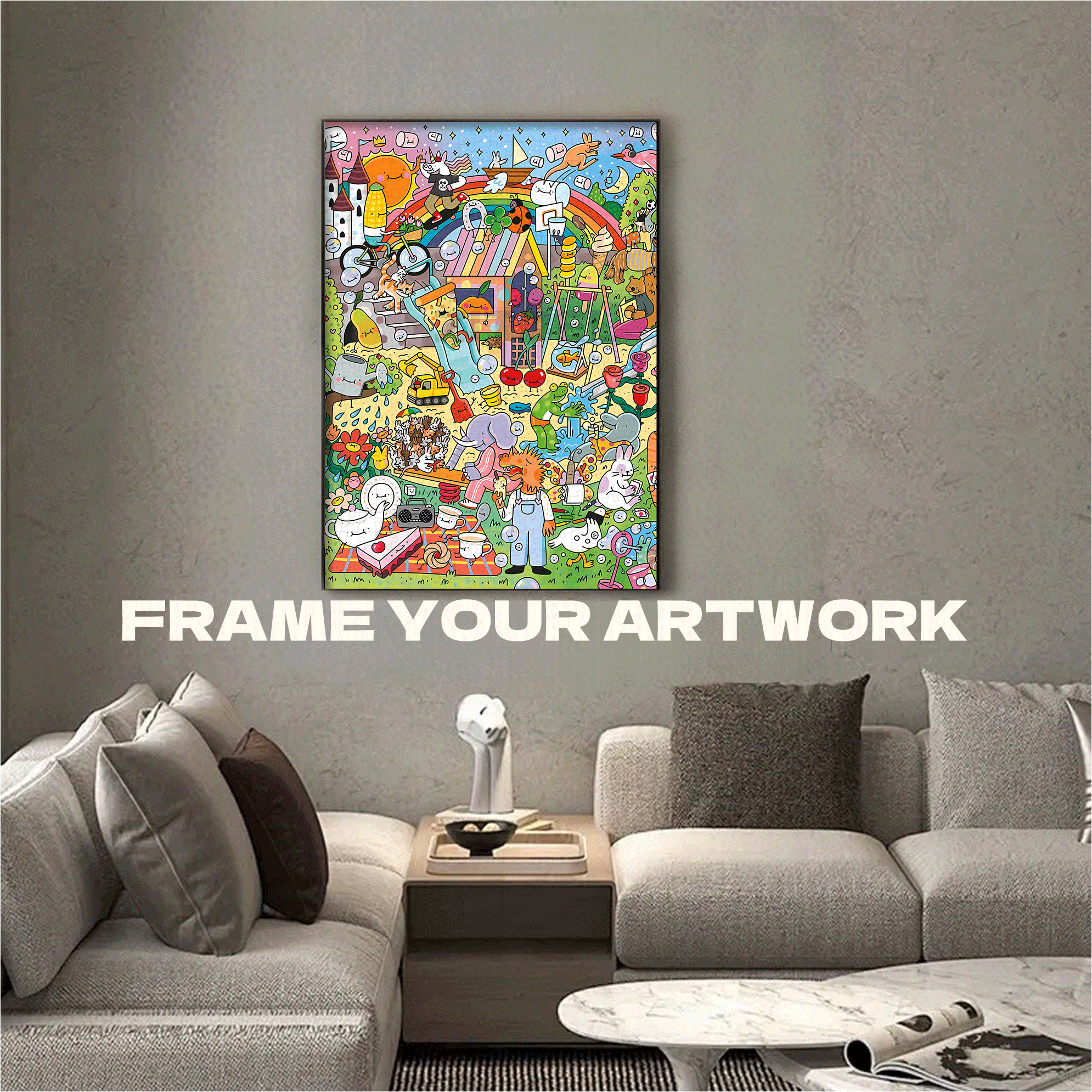 Otto Park 500pcs/1000pcs Jigsaw Puzzle, Scratch-Resistant, Interactive Family Game & Brain-Boosting DIY Decor, Perfect for Halloween, Christmas & New Year Gifts, Family Puzzle Game