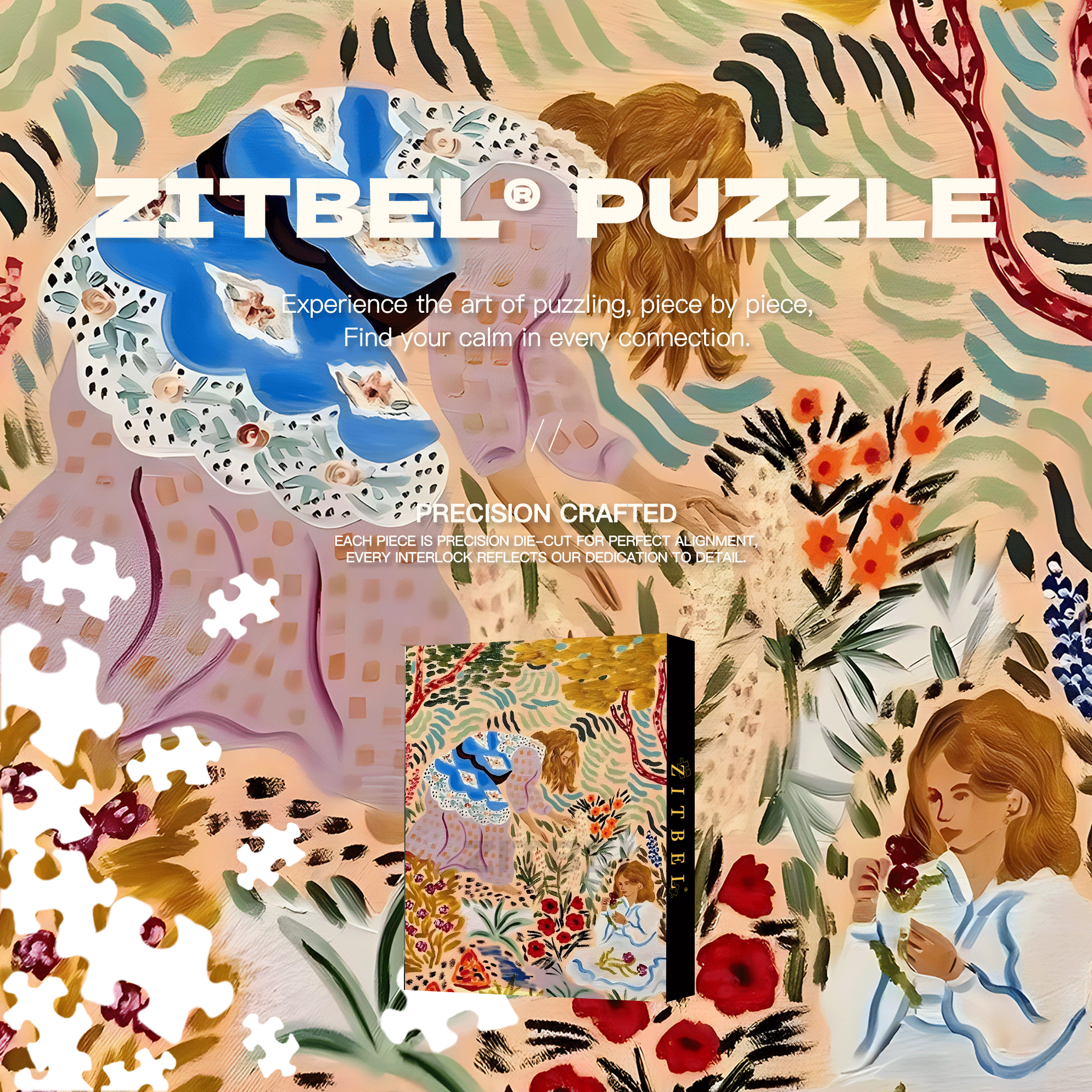 Time Spent With My Daughter 500pcs/1000pcs Jigsaw Puzzle, Scratch-Resistant, Interactive Family Game & Brain-Boosting DIY Decor, Perfect for Halloween, Christmas & New Year Gifts, Family Puzzle Game