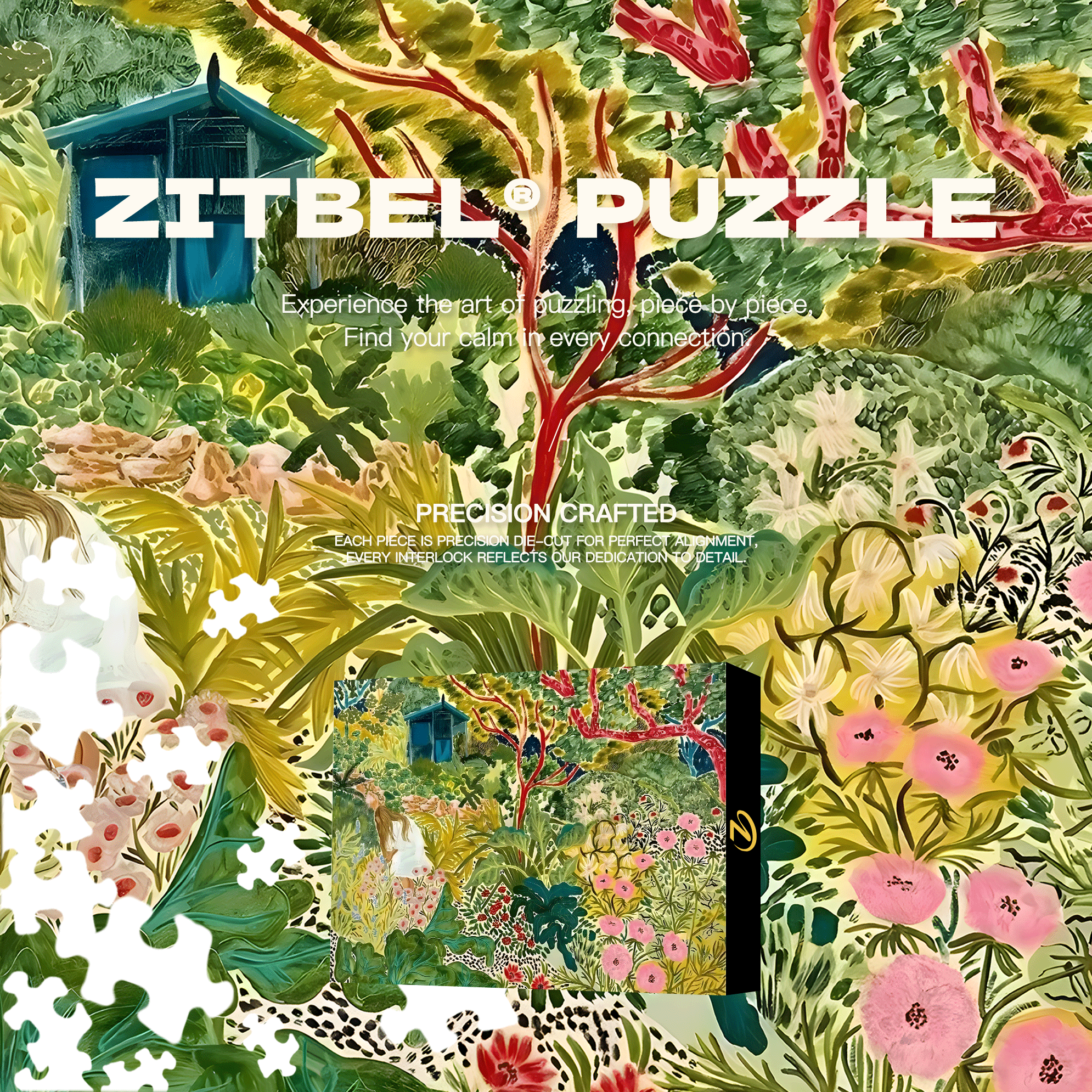 A Spring Morning 500pcs/1000pcs Jigsaw Puzzle, Scratch-Resistant, Interactive Family Game & Brain-Boosting DIY Decor, Perfect for Halloween, Christmas & New Year Gifts, Family Puzzle Game