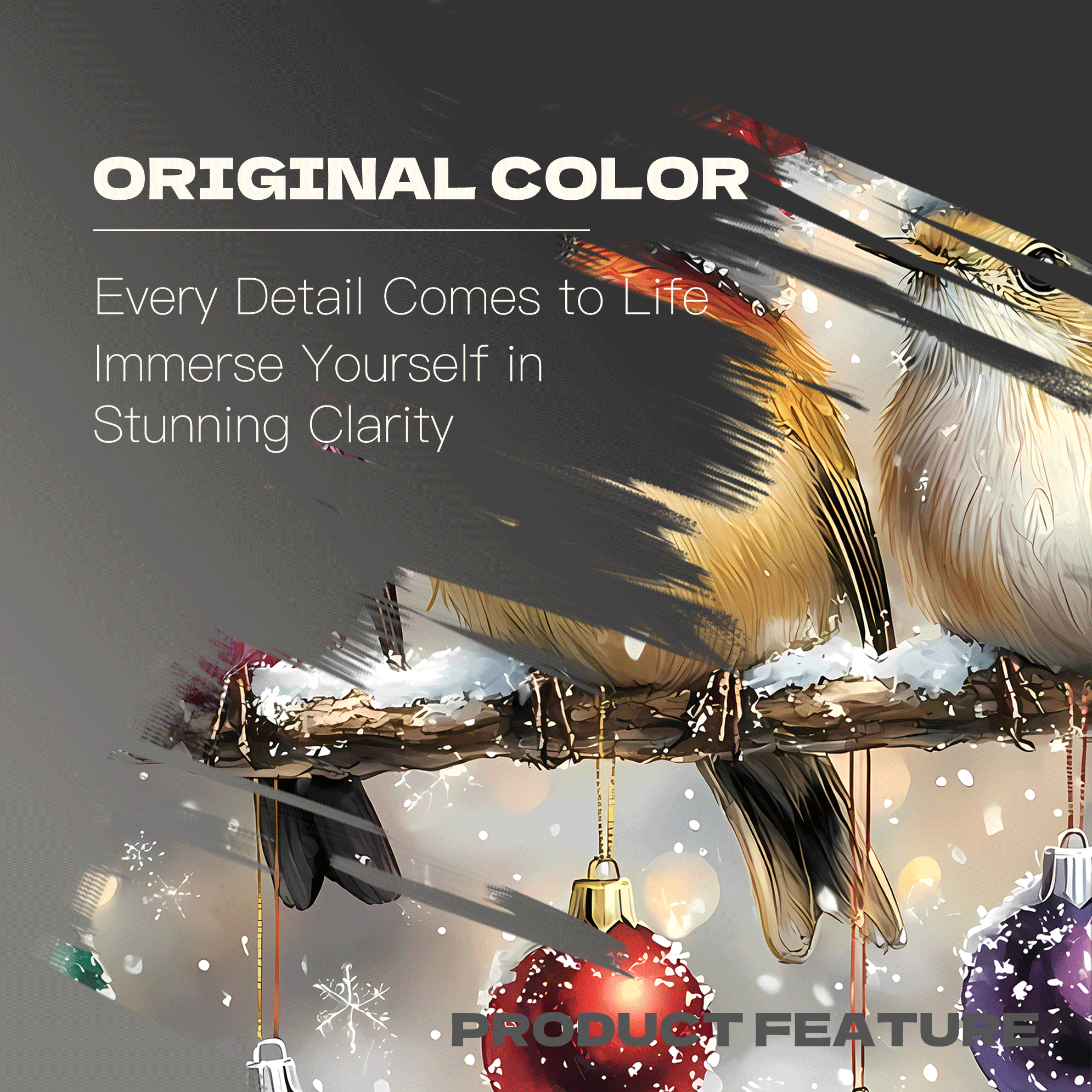 Christmas Bird Clipart 500pcs/1000pcs Jigsaw Puzzle, Scratch-Resistant, Interactive Family Game & Brain-Boosting DIY Decor, Perfect for Halloween, Christmas & New Year Gifts, Family Puzzle Game