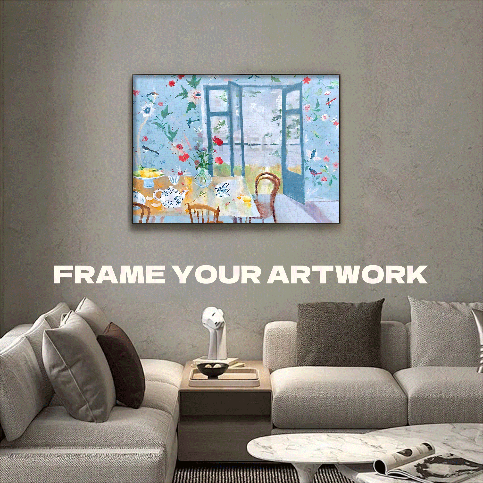 Eternal Beauty 10 500pcs/1000pcs Jigsaw Puzzle, Scratch-Resistant, Interactive Family Game & Brain-Boosting DIY Decor, Perfect for Halloween, Christmas & New Year Gifts, Family Puzzle Game