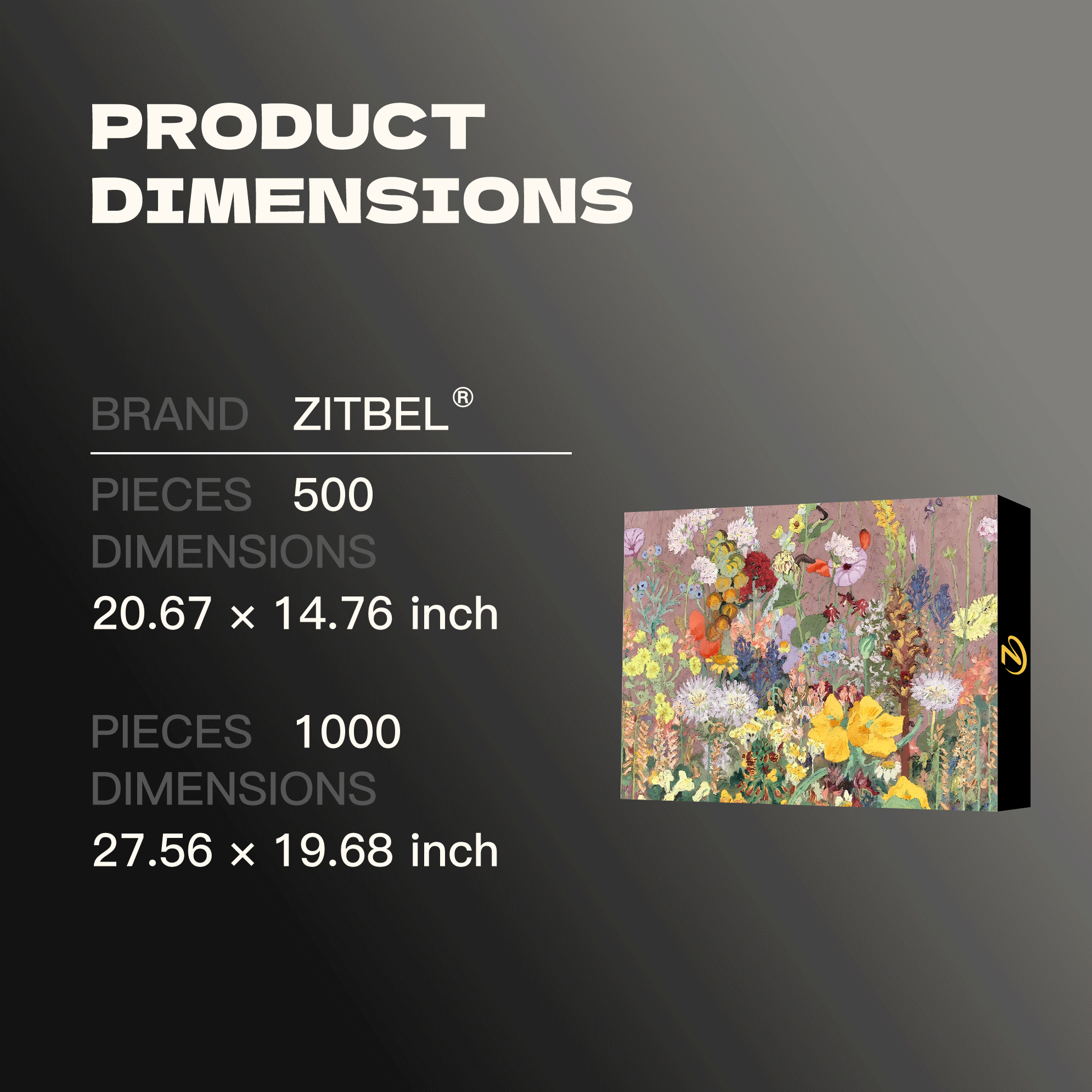 Flower Oil Painting 500pcs/1000pcs Jigsaw Puzzle, Scratch-Resistant, Interactive Family Game & Brain-Boosting DIY Decor, Perfect for Halloween, Christmas & New Year Gifts, Family Puzzle Game