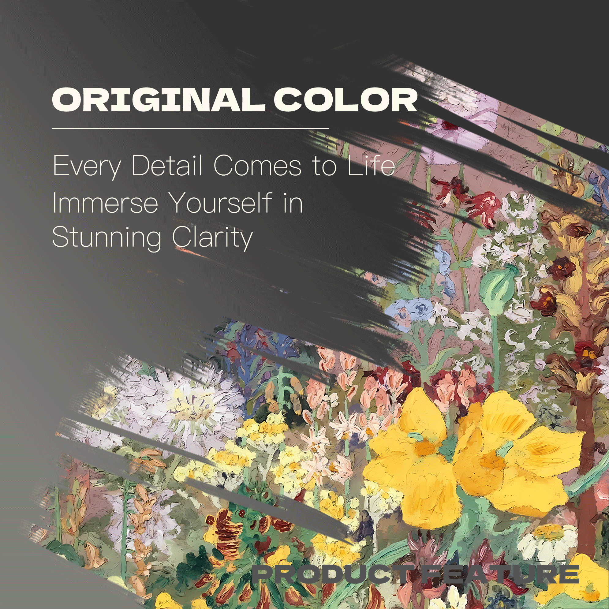 Flower Oil Painting 500pcs/1000pcs Jigsaw Puzzle, Scratch-Resistant, Interactive Family Game & Brain-Boosting DIY Decor, Perfect for Halloween, Christmas & New Year Gifts, Family Puzzle Game