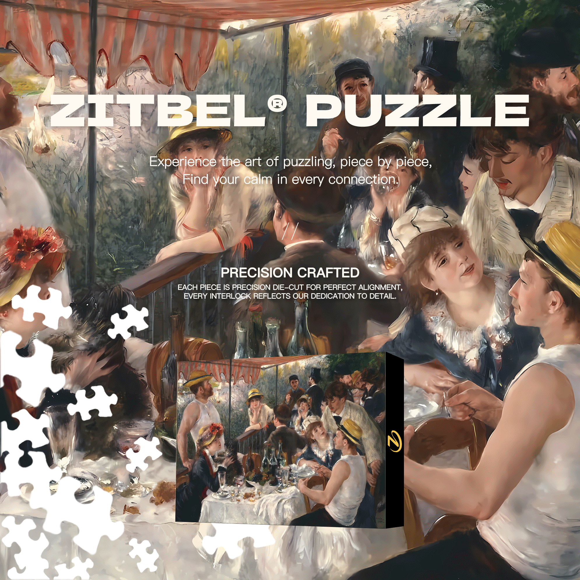 Lunch On A Cruise Ship 500pcs/1000pcs Jigsaw Puzzle, Scratch-Resistant, Interactive Family Game & Brain-Boosting DIY Decor, Perfect for Halloween, Christmas & New Year Gifts, Family Puzzle Game