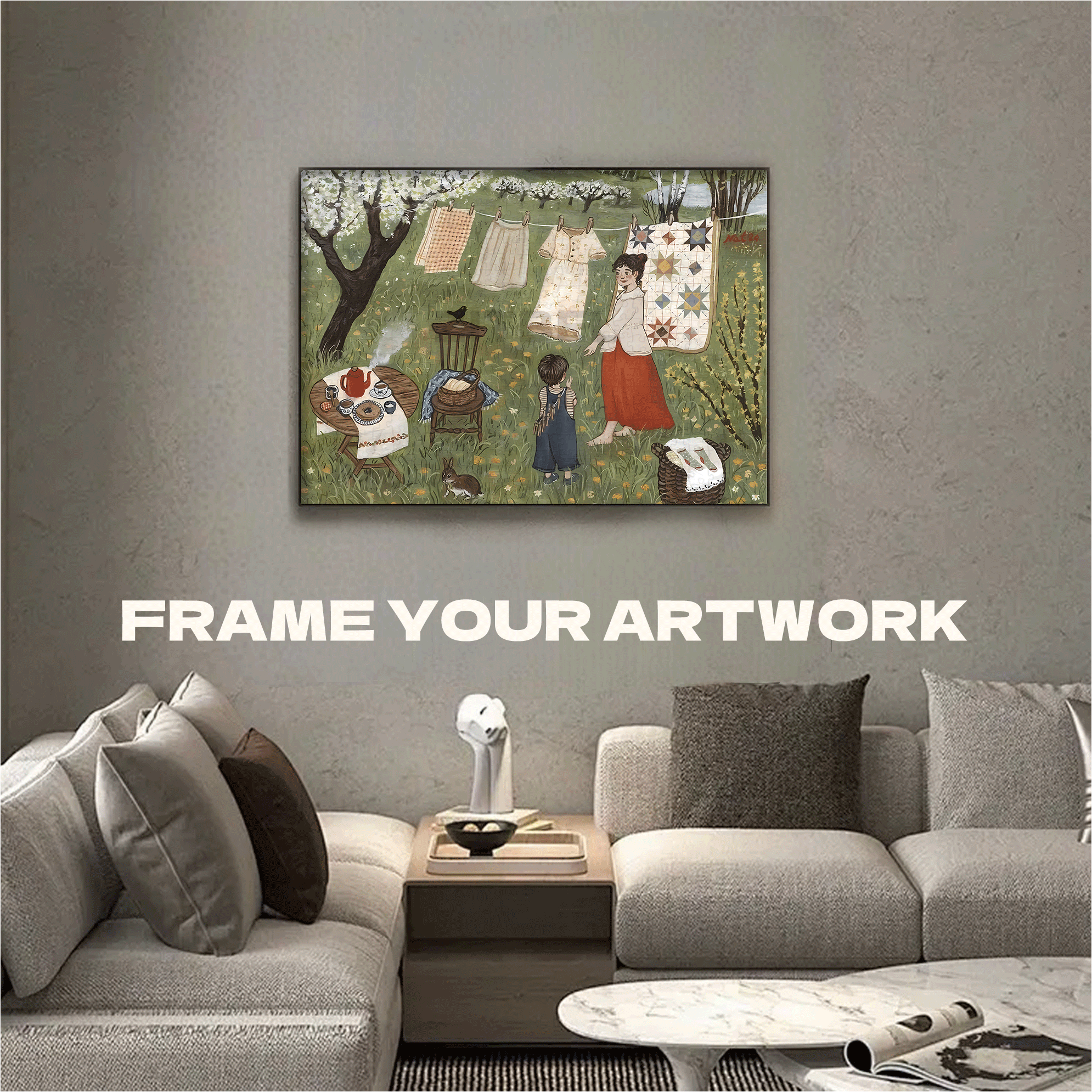 Slow Life Utopia 7 500pcs/1000pcs Jigsaw Puzzle, Scratch-Resistant, Interactive Family Game & Brain-Boosting DIY Decor, Perfect for Halloween, Christmas & New Year Gifts, Family Puzzle Game