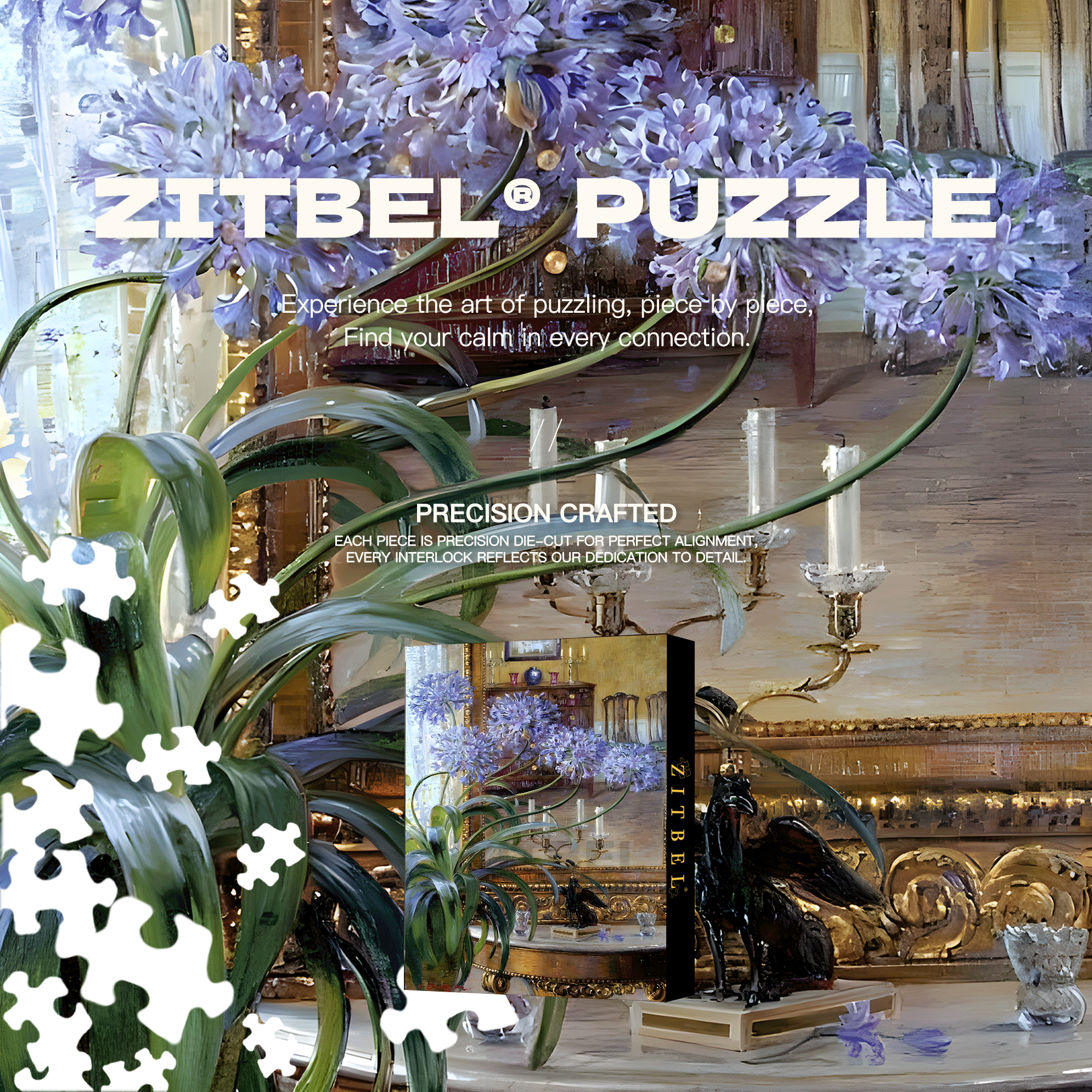 A Corner Of The Living Room 500pcs/1000pcs Jigsaw Puzzle, Scratch-Resistant, Interactive Family Game & Brain-Boosting DIY Decor, Perfect for Halloween, Christmas & New Year Gifts, Family Puzzle Game