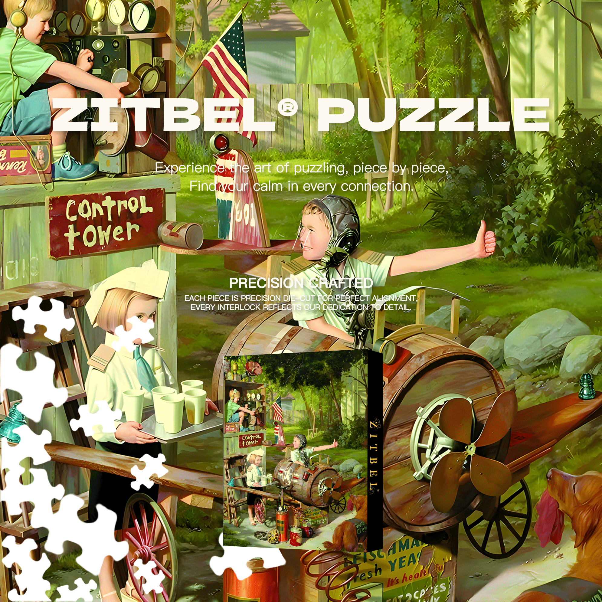 Departure Time 500pcs/1000pcs Jigsaw Puzzle, Scratch-Resistant, Interactive Family Game & Brain-Boosting DIY Decor, Perfect for Halloween, Christmas & New Year Gifts, Family Puzzle Game