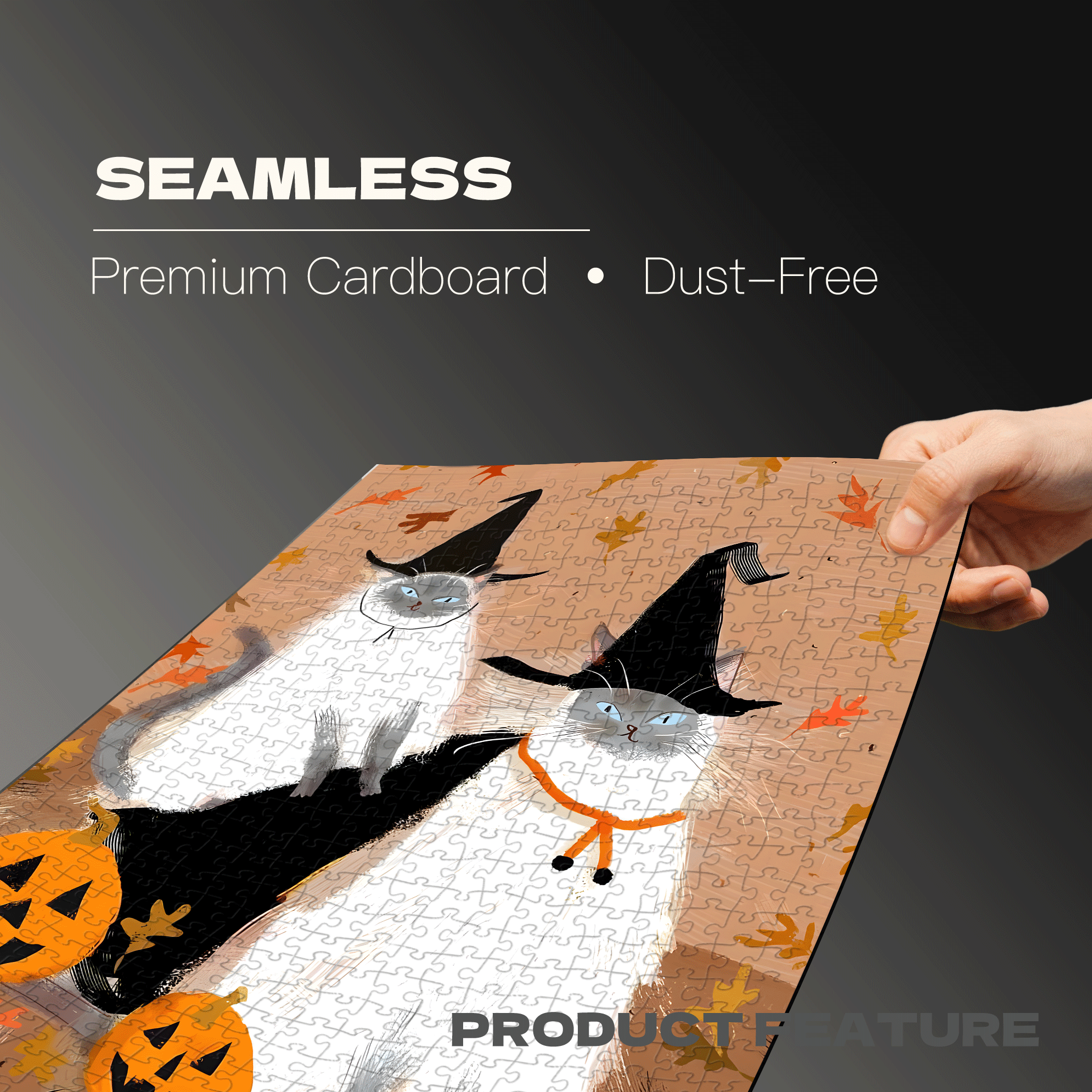 Dress Up As A Witch 500pcs/1000pcs Jigsaw Puzzle, Scratch-Resistant, Interactive Family Game & Brain-Boosting DIY Decor, Perfect for Halloween, Christmas & New Year Gifts, Family Puzzle Game