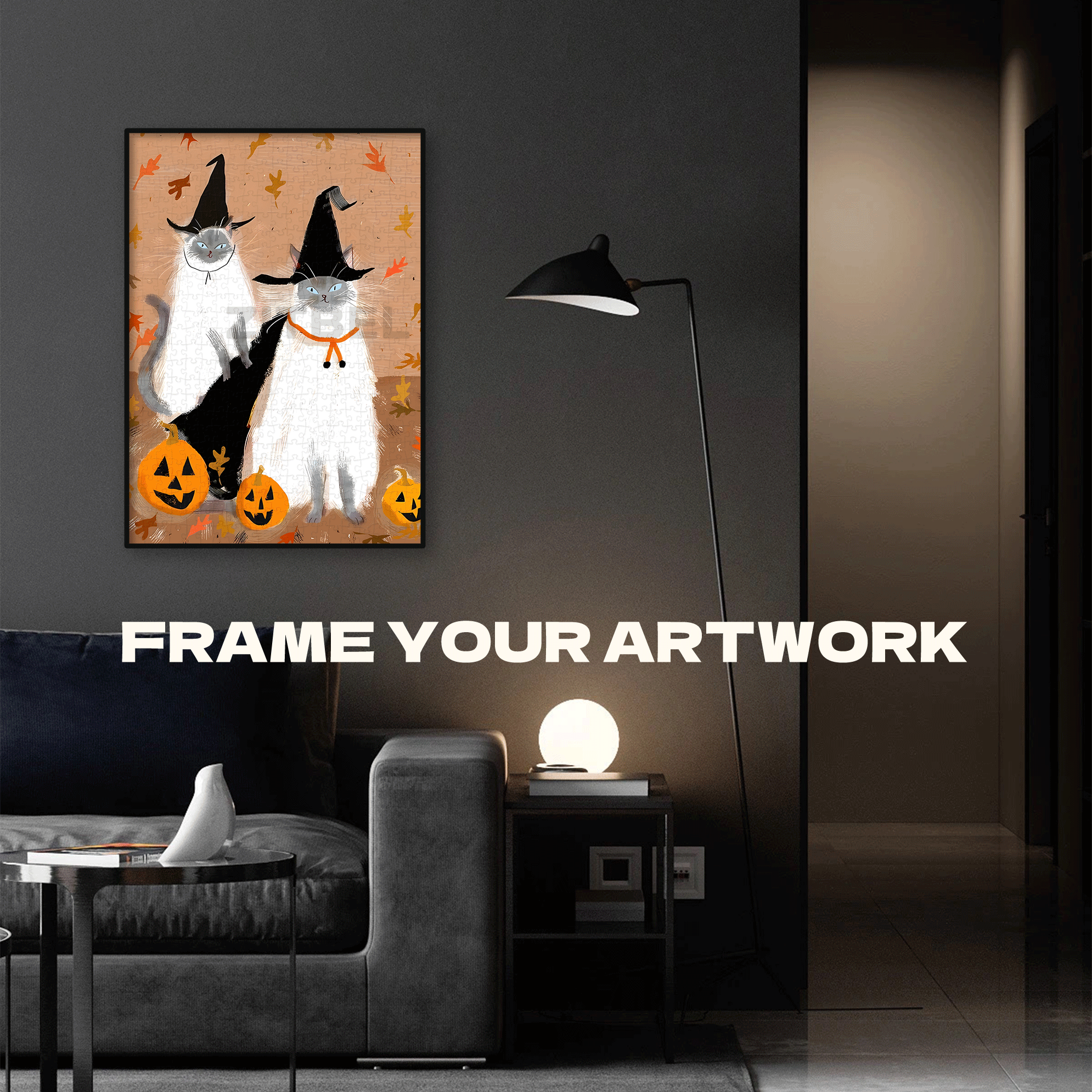 Dress Up As A Witch 500pcs/1000pcs Jigsaw Puzzle, Scratch-Resistant, Interactive Family Game & Brain-Boosting DIY Decor, Perfect for Halloween, Christmas & New Year Gifts, Family Puzzle Game