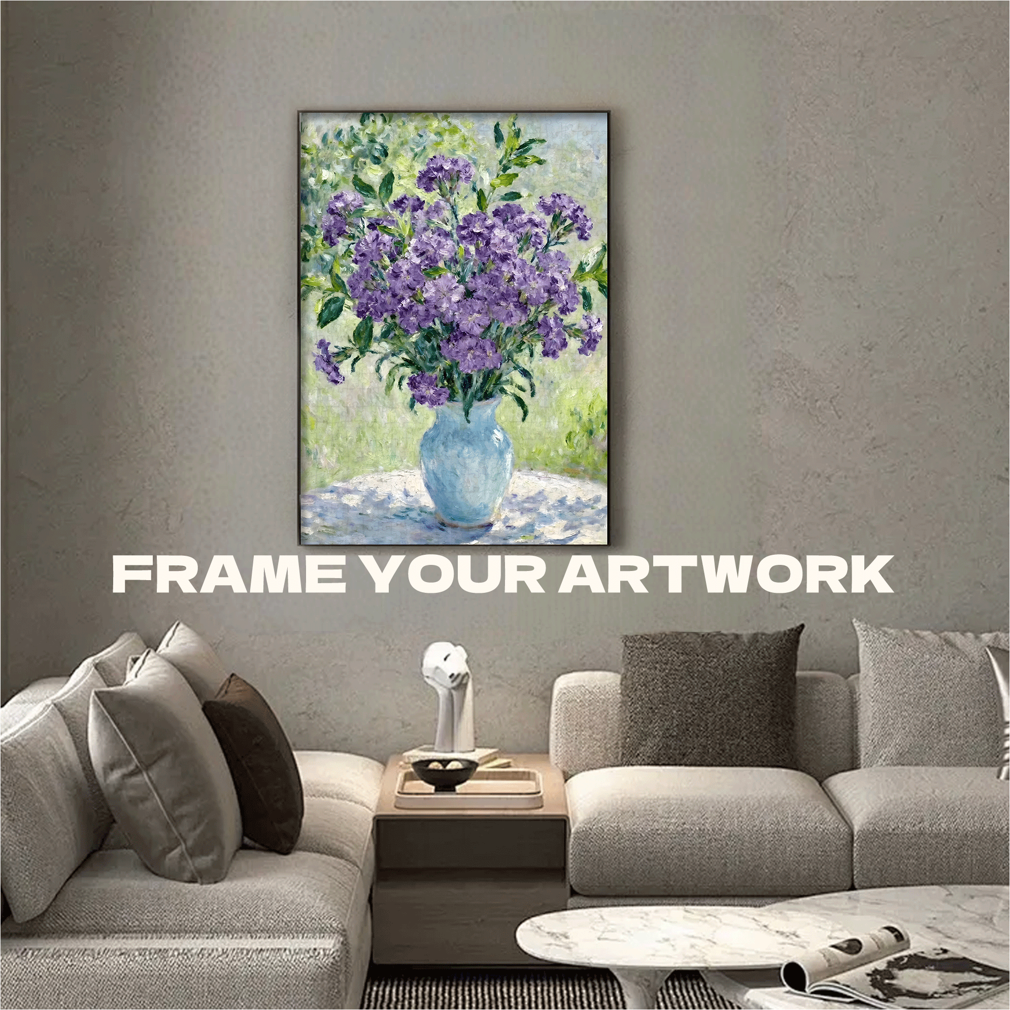 Flower Sketching 2 500pcs/1000pcs Jigsaw Puzzle, Scratch-Resistant, Interactive Family Game & Brain-Boosting DIY Decor, Perfect for Halloween, Christmas & New Year Gifts, Family Puzzle Game