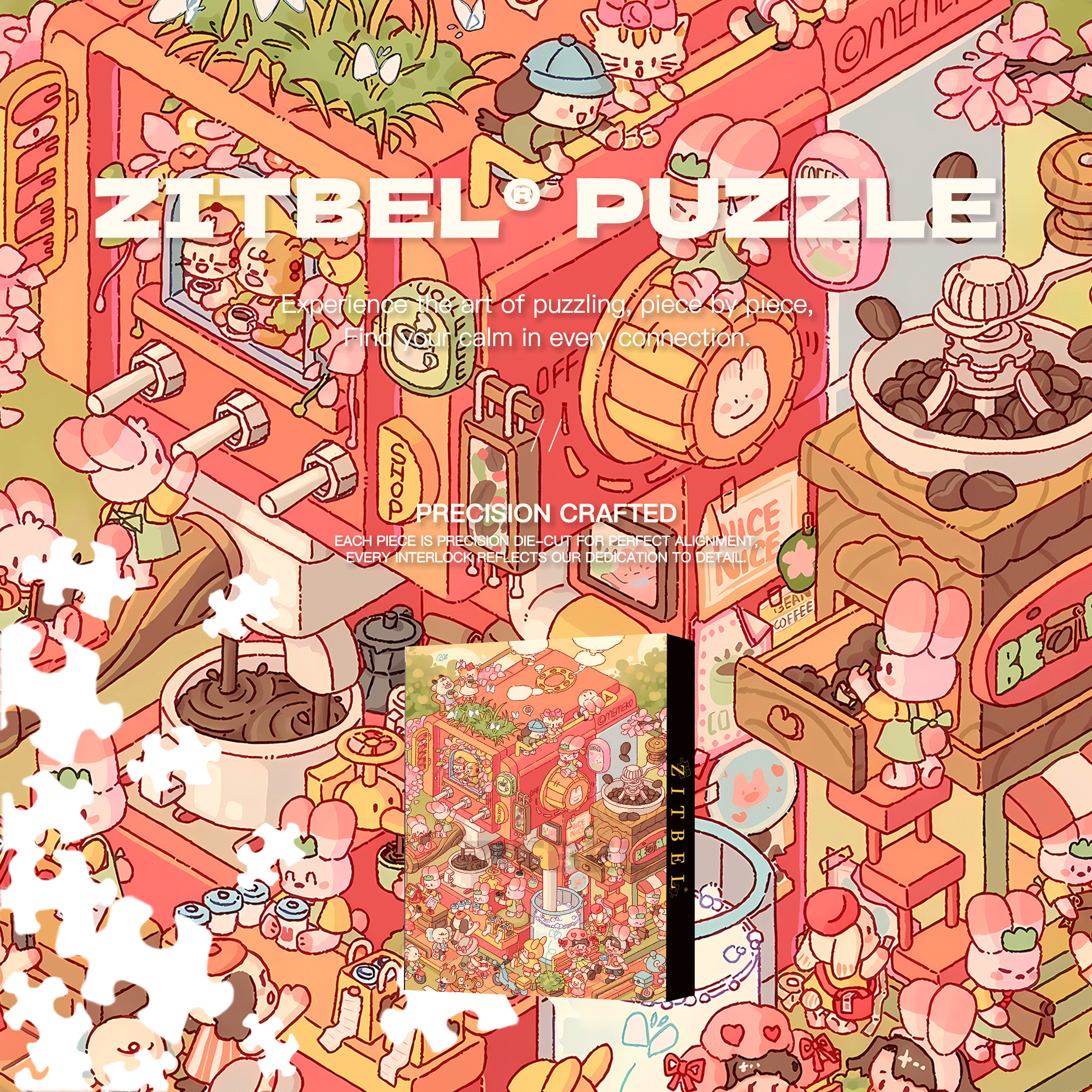 It Tastes So Good 7 500pcs/1000pcs Jigsaw Puzzle, Scratch-Resistant, Interactive Family Game & Brain-Boosting DIY Decor, Perfect for Halloween, Christmas & New Year Gifts, Family Puzzle Game