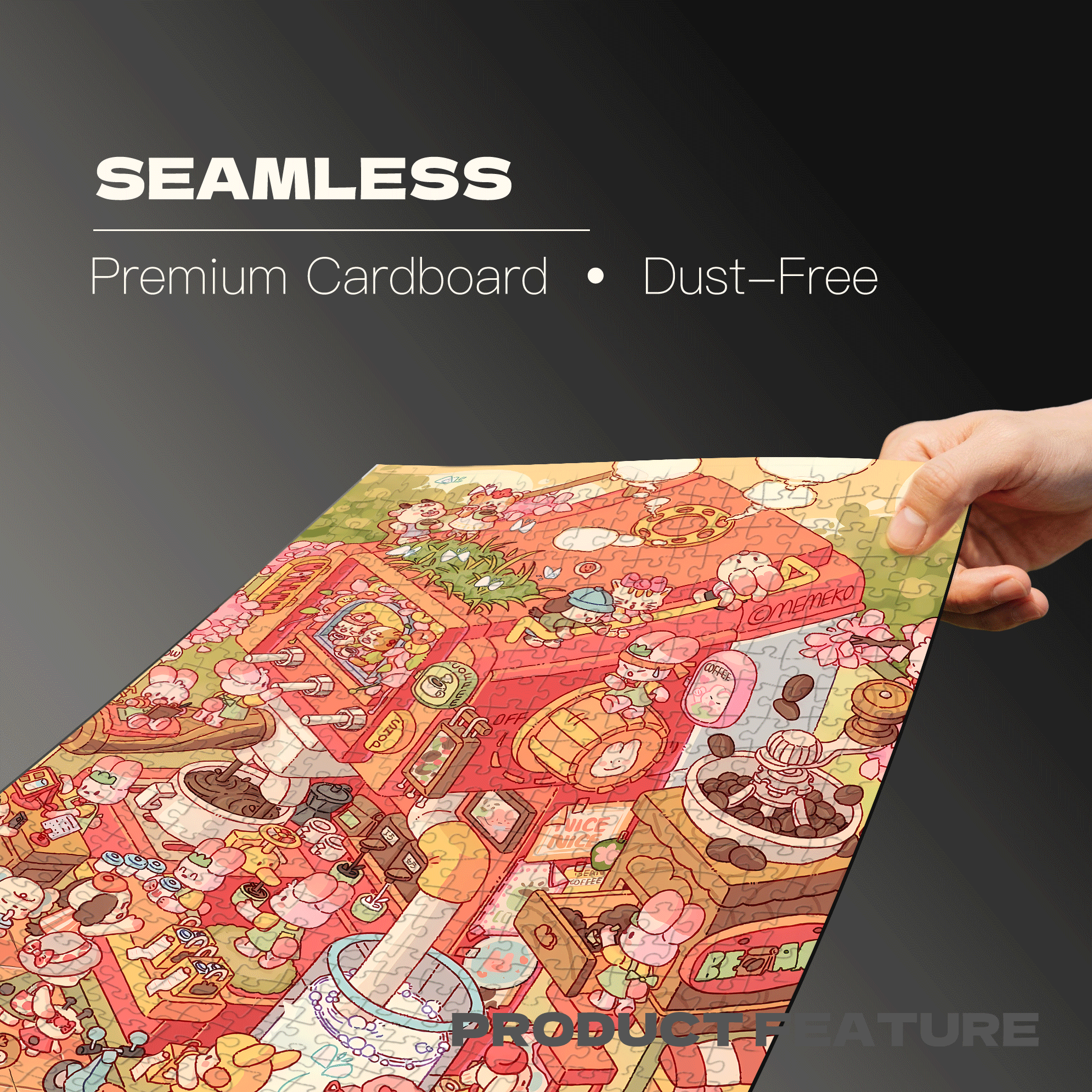 It Tastes So Good 7 500pcs/1000pcs Jigsaw Puzzle, Scratch-Resistant, Interactive Family Game & Brain-Boosting DIY Decor, Perfect for Halloween, Christmas & New Year Gifts, Family Puzzle Game