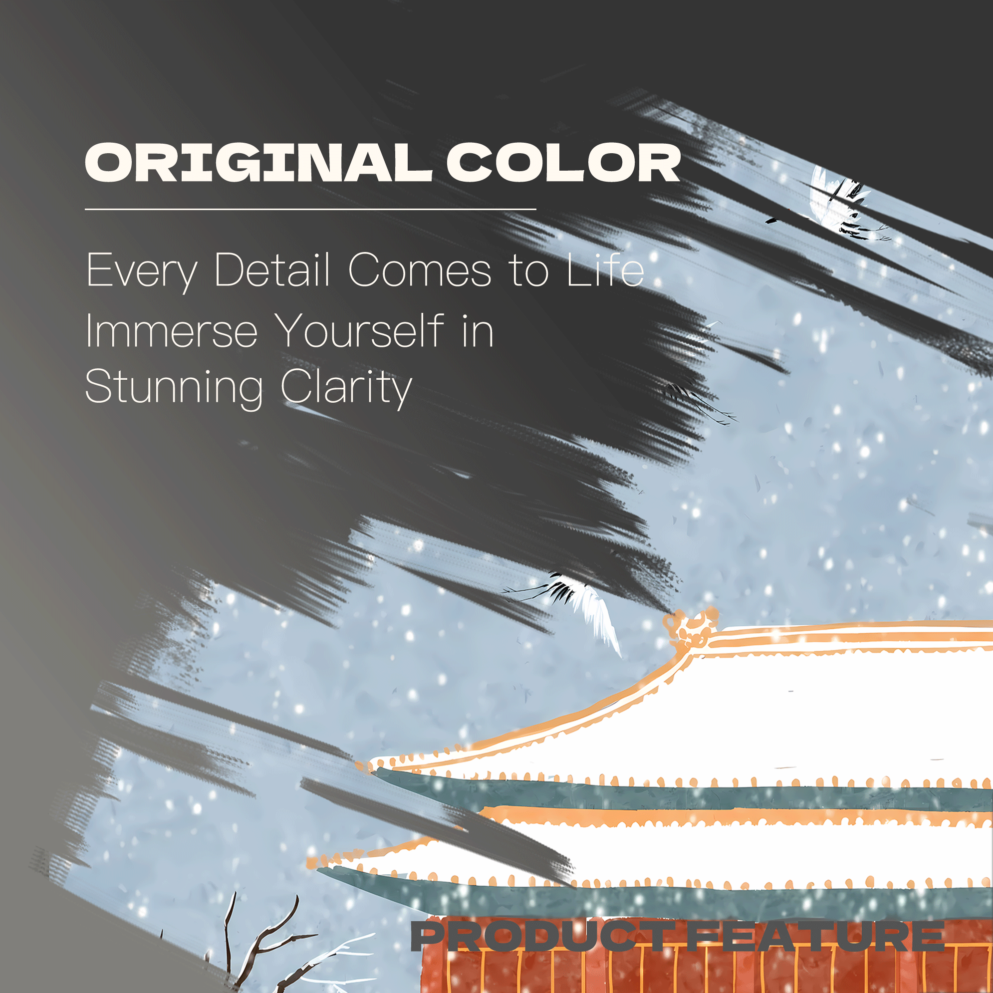 First Snow At The Forbidden City 500pcs/1000pcs Jigsaw Puzzle, Scratch-Resistant, Interactive Family Game & Brain-Boosting DIY Decor, Perfect for Halloween, Christmas & New Year Gifts, Family Puzzle Game