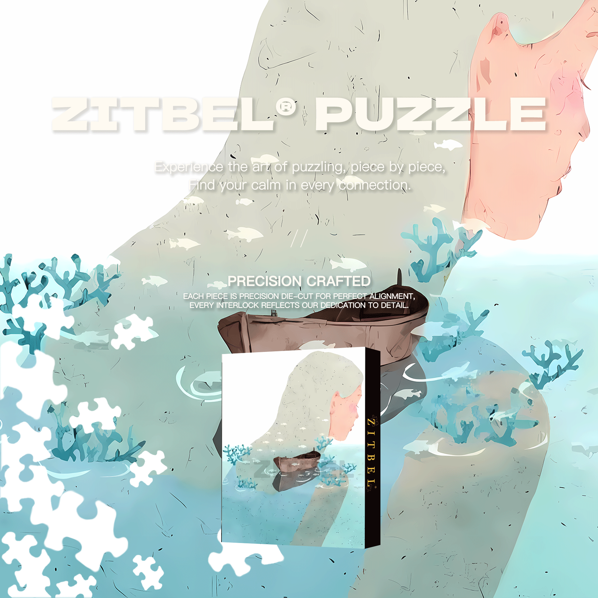 The Beauty Of Art 12 500pcs/1000pcs Jigsaw Puzzle, Scratch-Resistant, Interactive Family Game & Brain-Boosting DIY Decor, Perfect for Halloween, Christmas & New Year Gifts, Family Puzzle Game