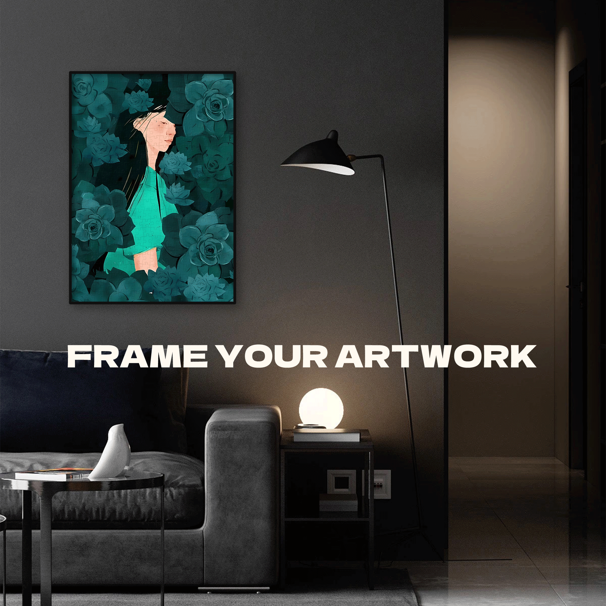 The Beauty Of Art 3 500pcs/1000pcs Jigsaw Puzzle, Scratch-Resistant, Interactive Family Game & Brain-Boosting DIY Decor, Perfect for Halloween, Christmas & New Year Gifts, Family Puzzle Game