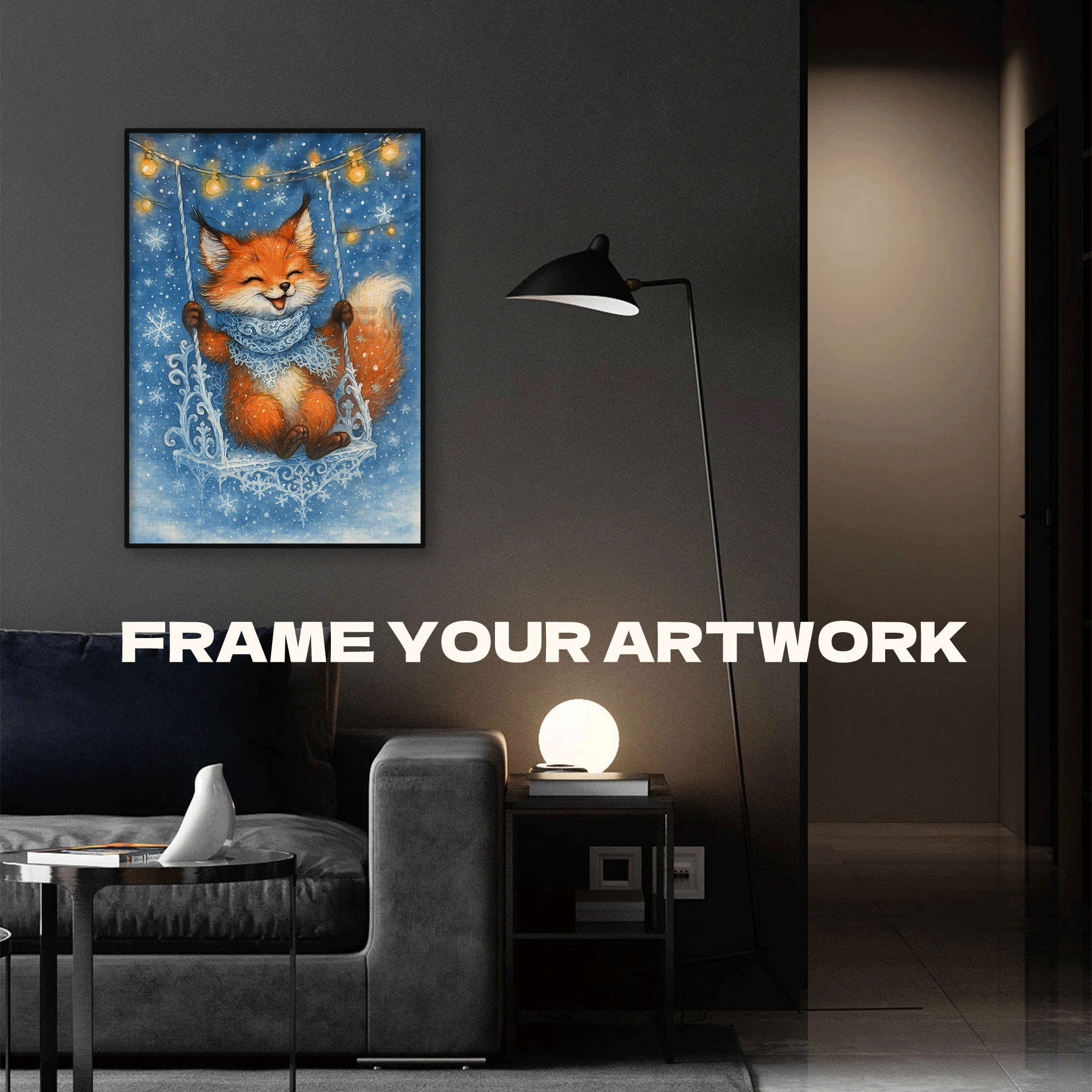 The Happy Fox 500pcs/1000pcs Jigsaw Puzzle, Scratch-Resistant, Interactive Family Game & Brain-Boosting DIY Decor, Perfect for Halloween, Christmas & New Year Gifts, Family Puzzle Game