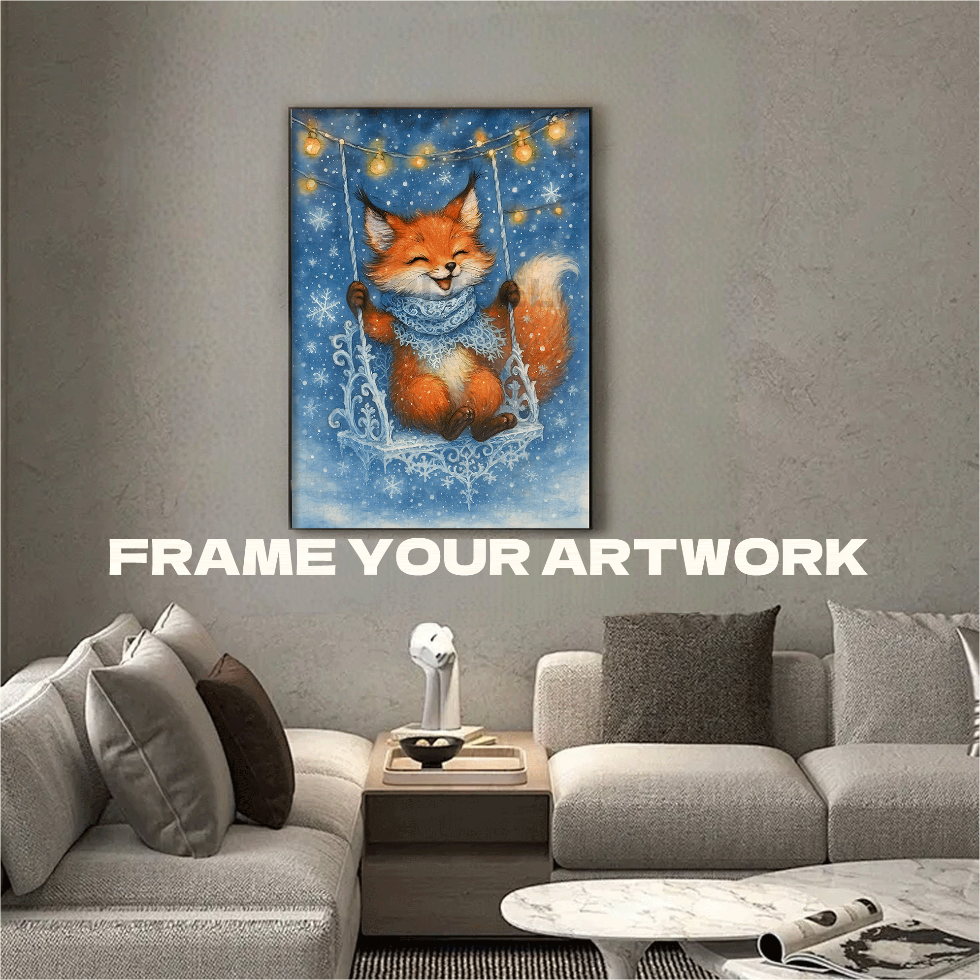 The Happy Fox 500pcs/1000pcs Jigsaw Puzzle, Scratch-Resistant, Interactive Family Game & Brain-Boosting DIY Decor, Perfect for Halloween, Christmas & New Year Gifts, Family Puzzle Game