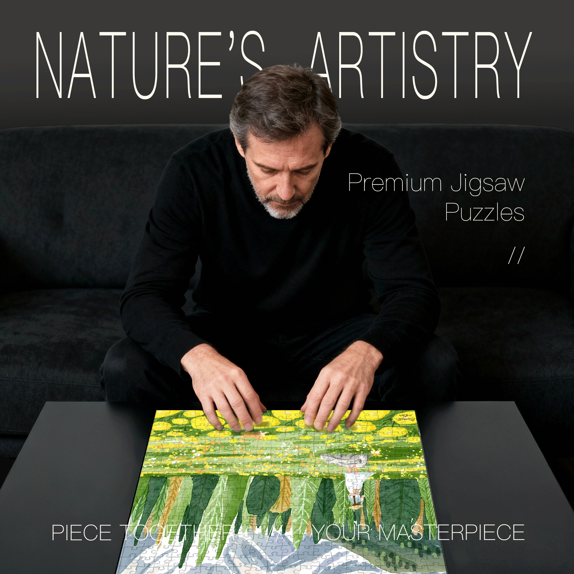 A Glimpse Of Spring 500pcs/1000pcs Jigsaw Puzzle, Scratch-Resistant, Interactive Family Game & Brain-Boosting DIY Decor, Perfect for Halloween, Christmas & New Year Gifts, Family Puzzle Game