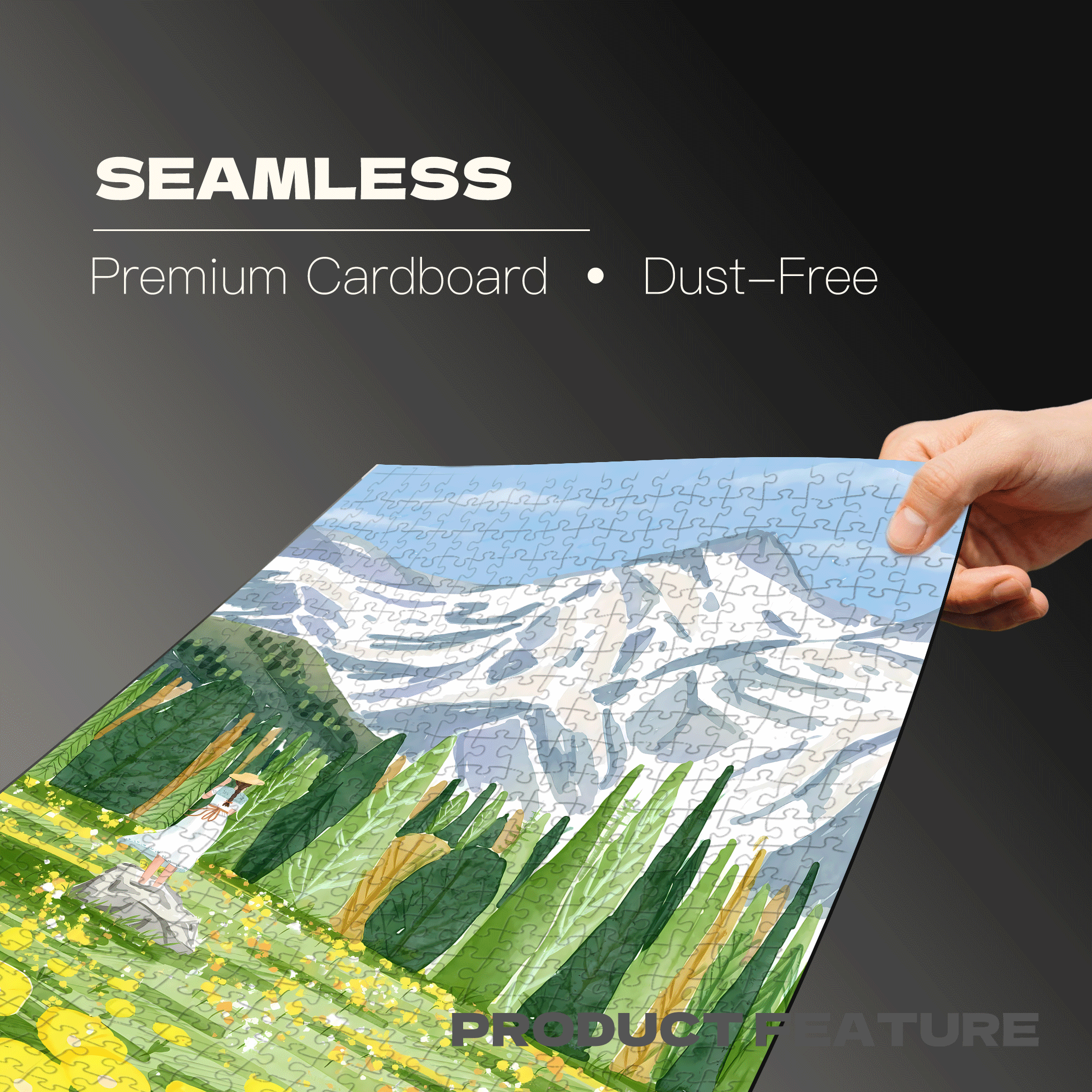 A Glimpse Of Spring 500pcs/1000pcs Jigsaw Puzzle, Scratch-Resistant, Interactive Family Game & Brain-Boosting DIY Decor, Perfect for Halloween, Christmas & New Year Gifts, Family Puzzle Game