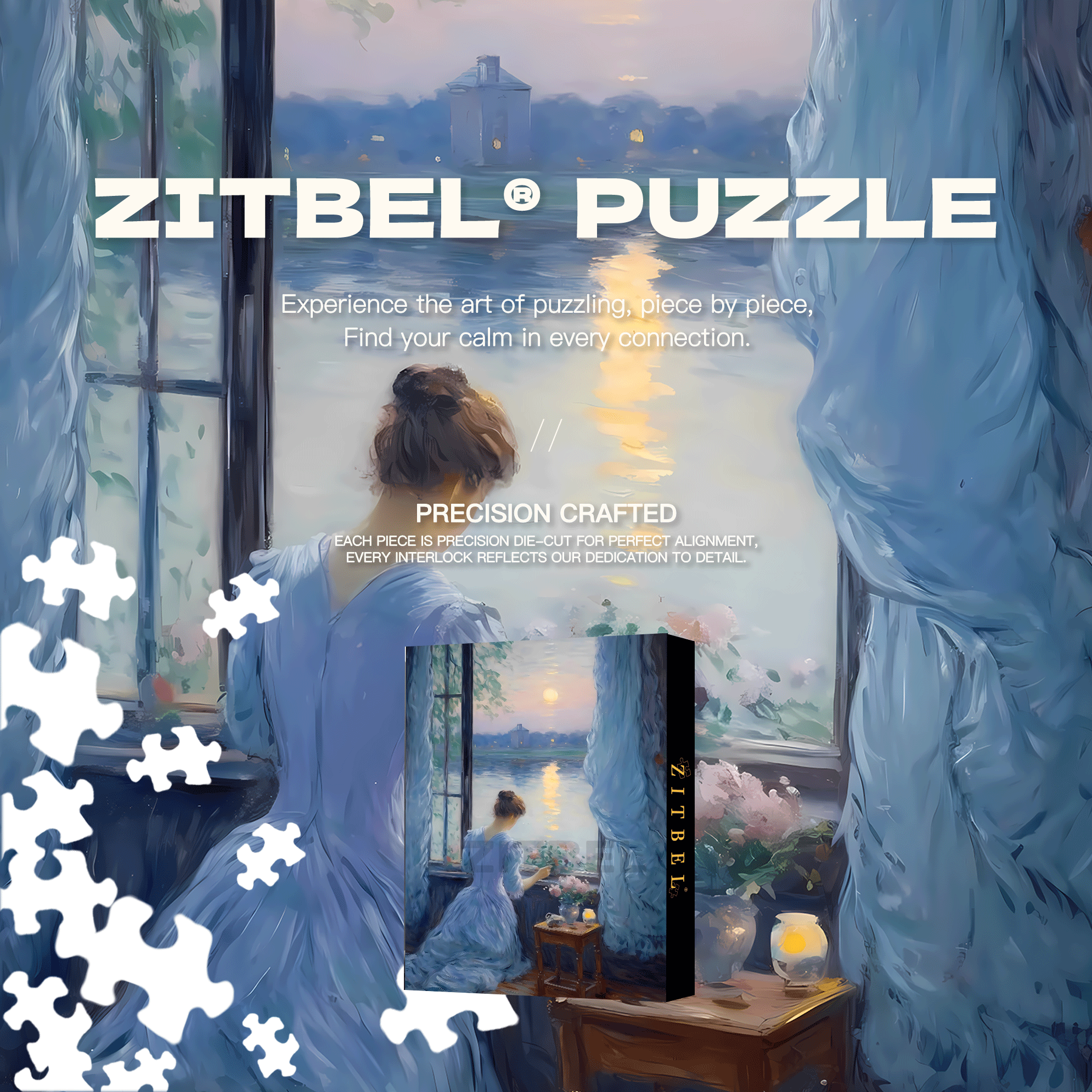 A Landscape Of Lakes And Mountains 500pcs/1000pcs Jigsaw Puzzle, Scratch-Resistant, Interactive Family Game & Brain-Boosting DIY Decor, Perfect for Halloween, Christmas & New Year Gifts, Family Puzzle Game