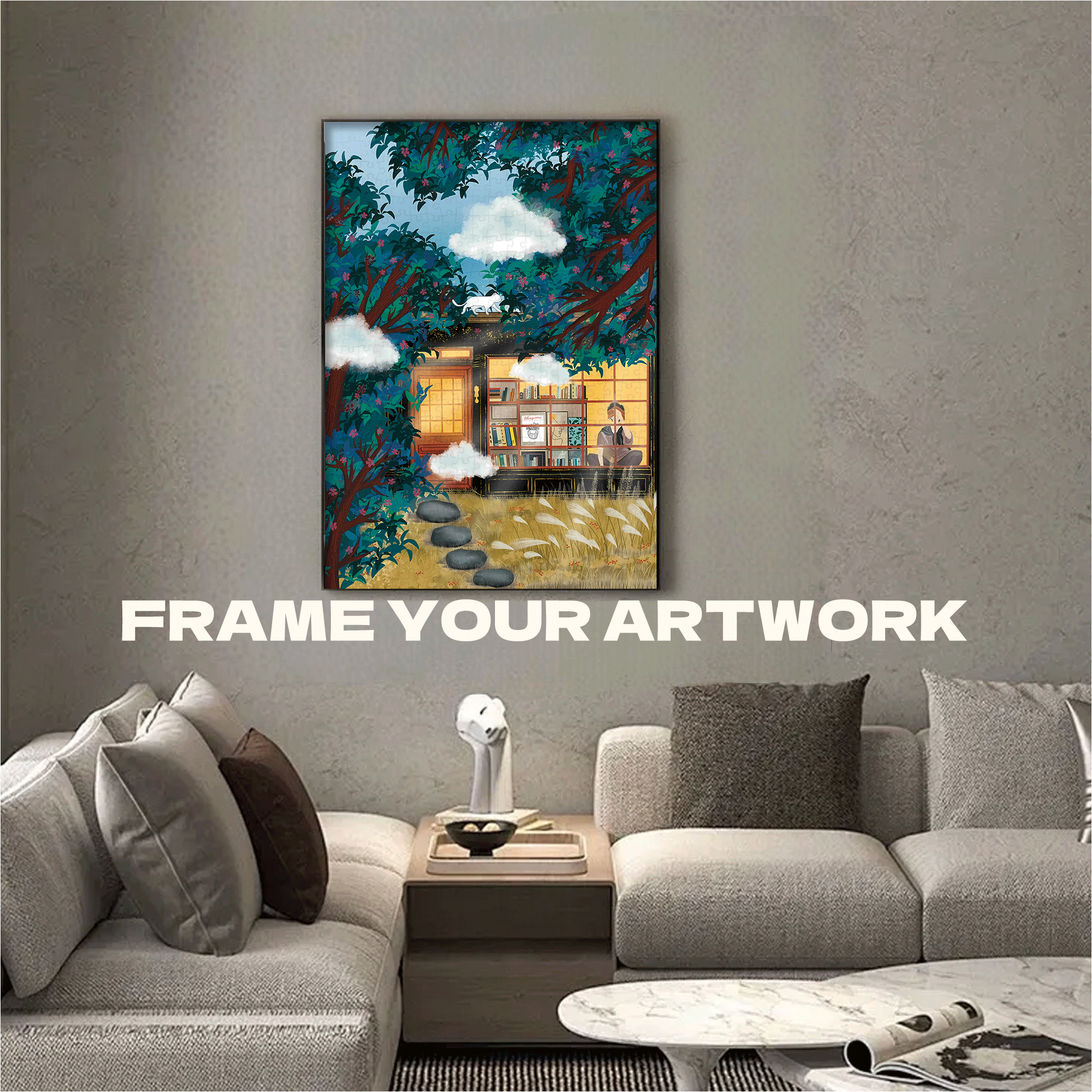 Daydream 500pcs/1000pcs Jigsaw Puzzle, Scratch-Resistant, Interactive Family Game & Brain-Boosting DIY Decor, Perfect for Halloween, Christmas & New Year Gifts, Family Puzzle Game