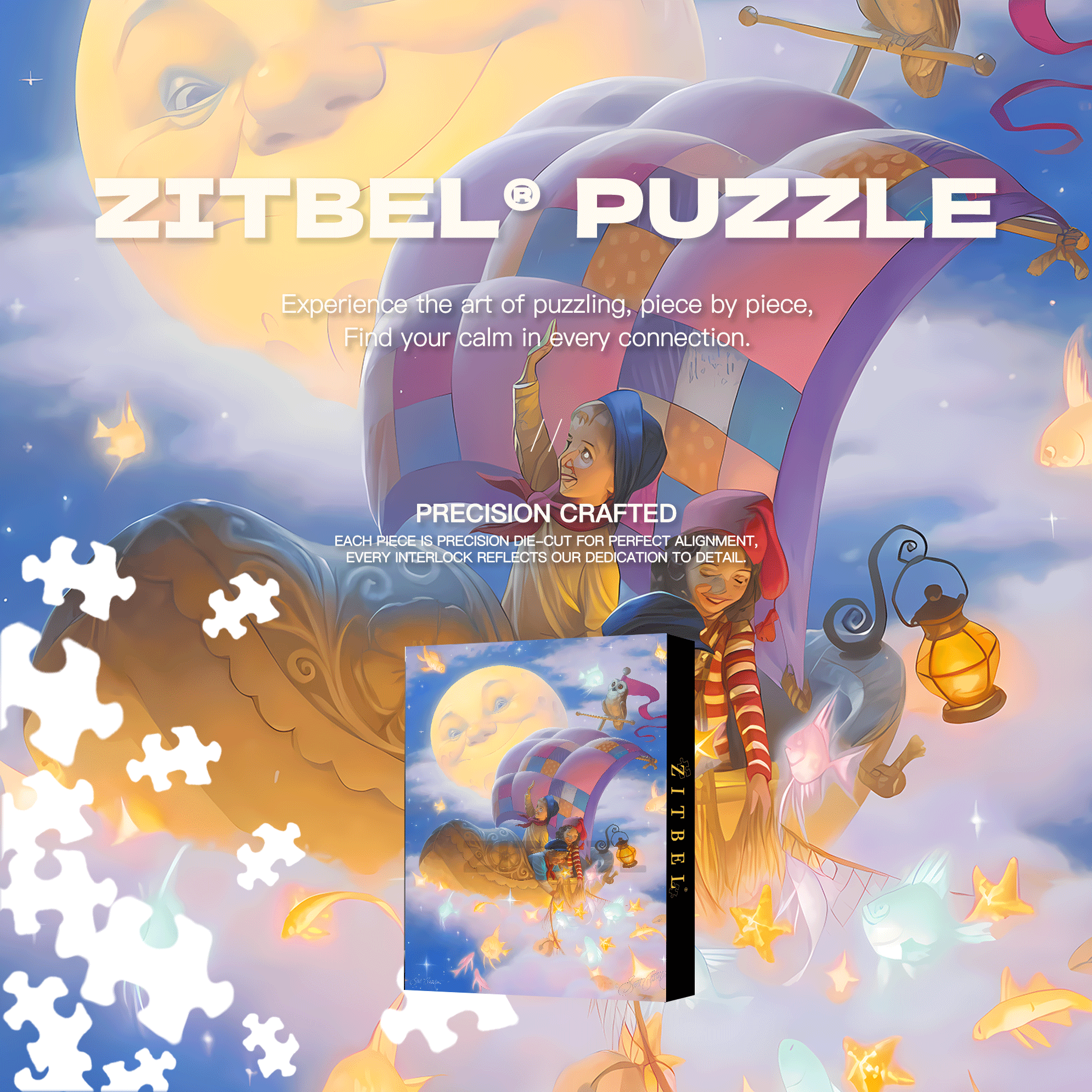 Dream Ship 500pcs/1000pcs Jigsaw Puzzle, Scratch-Resistant, Interactive Family Game & Brain-Boosting DIY Decor, Perfect for Halloween, Christmas & New Year Gifts, Family Puzzle Game