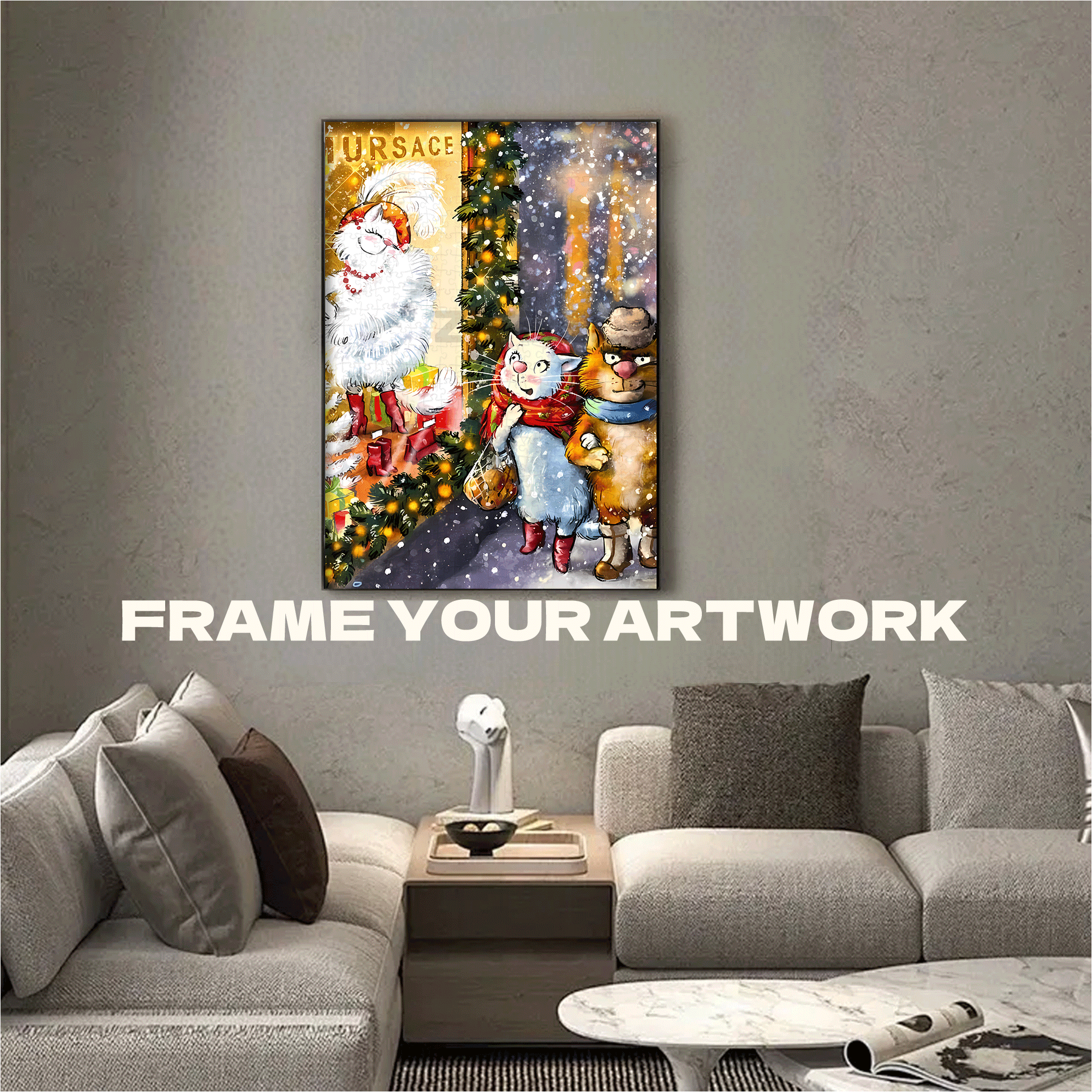 In The Shop Window 500pcs/1000pcs Jigsaw Puzzle, Scratch-Resistant, Interactive Family Game & Brain-Boosting DIY Decor, Perfect for Halloween, Christmas & New Year Gifts, Family Puzzle Game