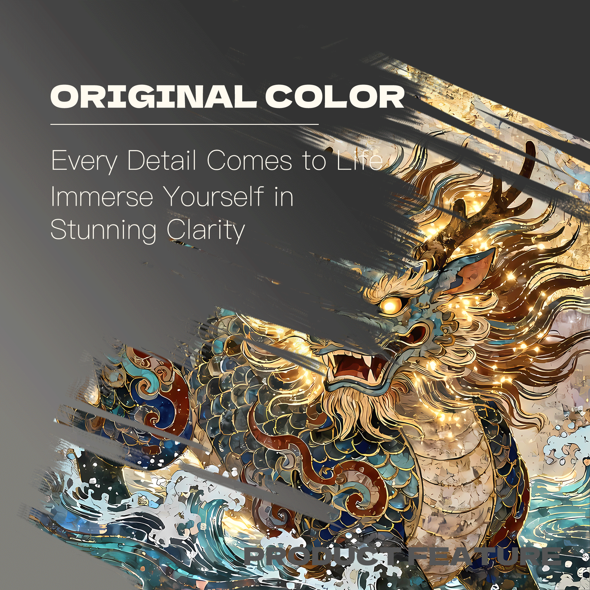 Lucky Qilin 500pcs/1000pcs Jigsaw Puzzle, Scratch-Resistant, Interactive Family Game & Brain-Boosting DIY Decor, Perfect for Halloween, Christmas & New Year Gifts, Family Puzzle Game