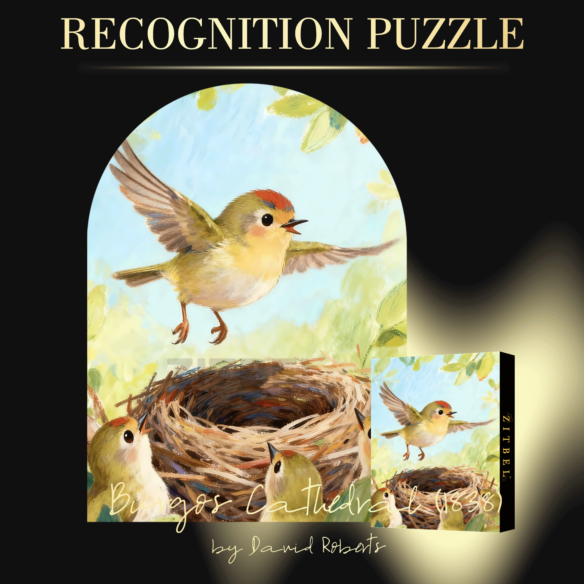 Break Out Of The Bird's Nest 500pcs/1000pcs Jigsaw Puzzle, Scratch-Resistant, Interactive Family Game & Brain-Boosting DIY Decor, Perfect for Halloween, Christmas & New Year Gifts, Family Puzzle Game