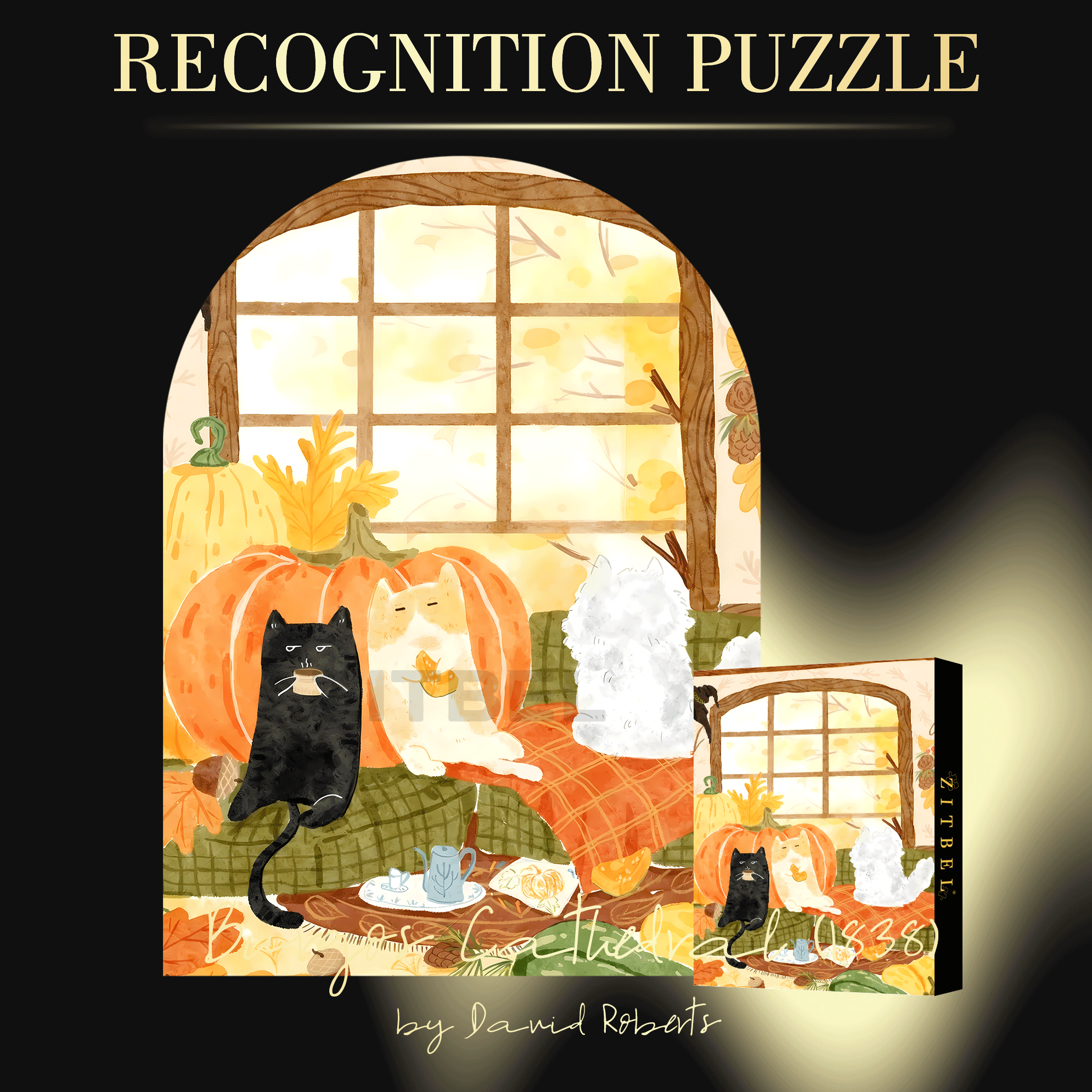 Collecting Autumn 2 500pcs/1000pcs Jigsaw Puzzle, Scratch-Resistant, Interactive Family Game & Brain-Boosting DIY Decor, Perfect for Halloween, Christmas & New Year Gifts, Family Puzzle Game