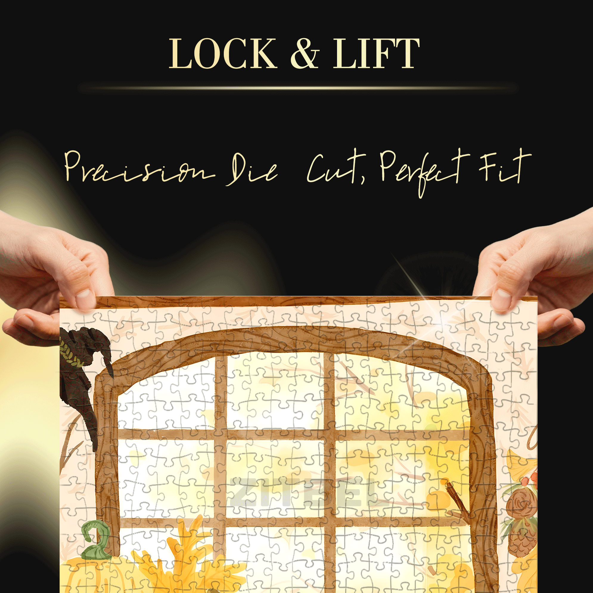 Collecting Autumn 2 500pcs/1000pcs Jigsaw Puzzle, Scratch-Resistant, Interactive Family Game & Brain-Boosting DIY Decor, Perfect for Halloween, Christmas & New Year Gifts, Family Puzzle Game