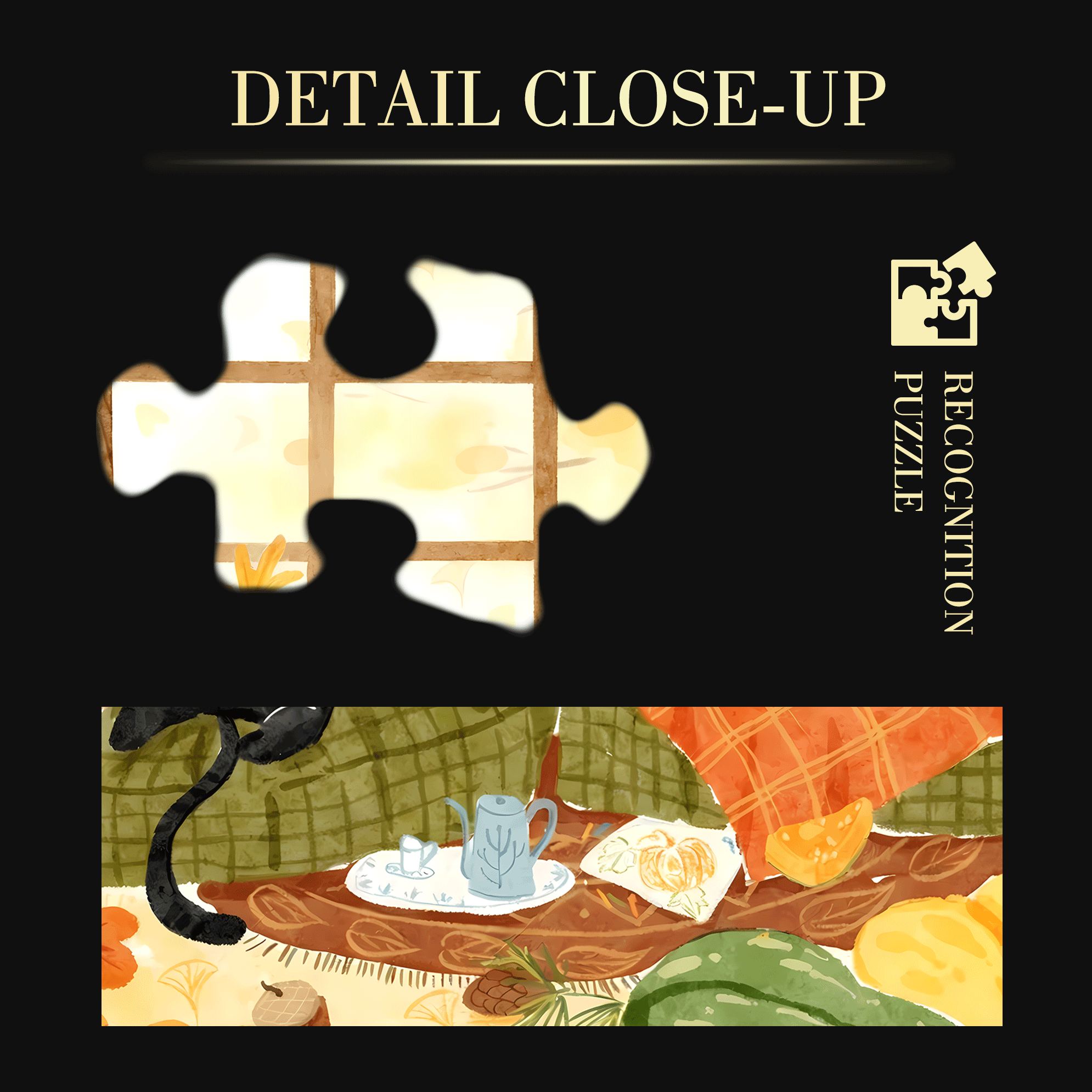 Collecting Autumn 2 500pcs/1000pcs Jigsaw Puzzle, Scratch-Resistant, Interactive Family Game & Brain-Boosting DIY Decor, Perfect for Halloween, Christmas & New Year Gifts, Family Puzzle Game