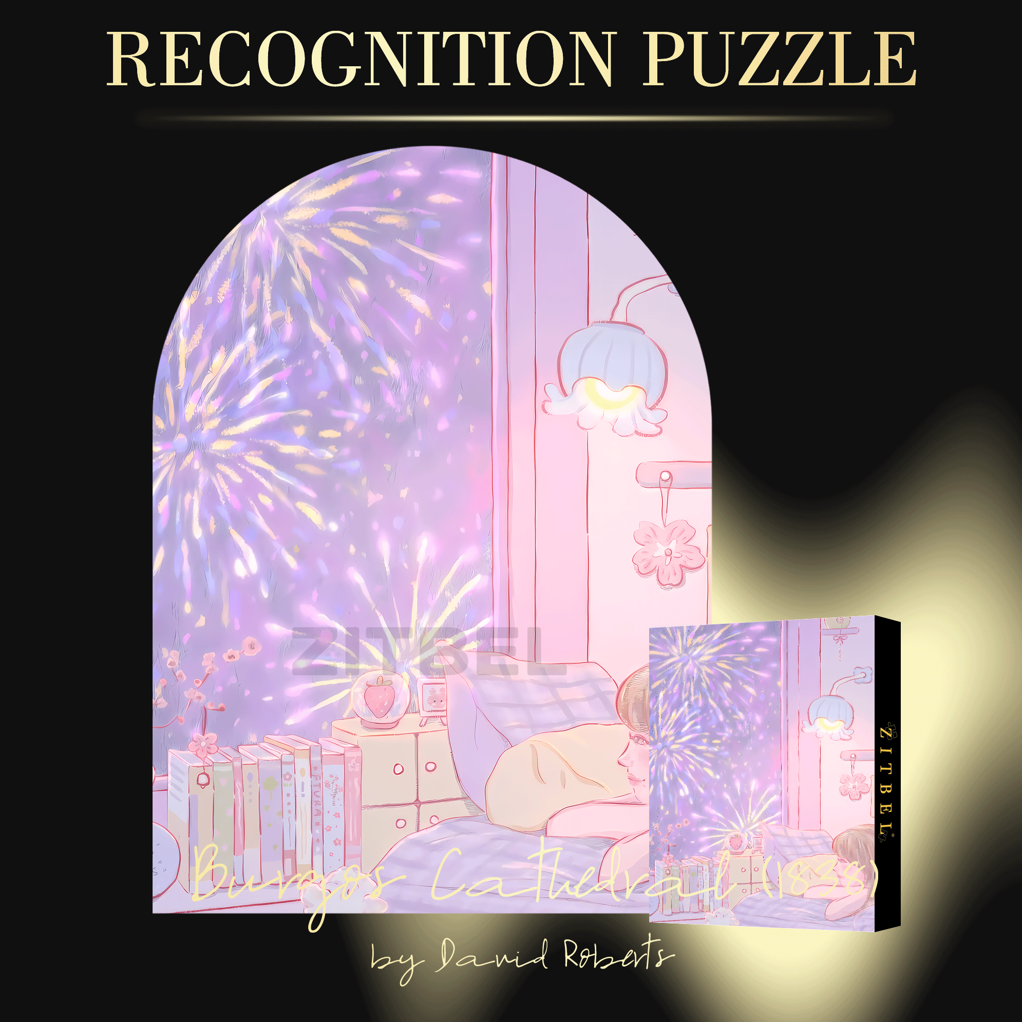 Enjoy The Fireworks 500pcs/1000pcs Jigsaw Puzzle, Scratch-Resistant, Interactive Family Game & Brain-Boosting DIY Decor, Perfect for Halloween, Christmas & New Year Gifts, Family Puzzle Game